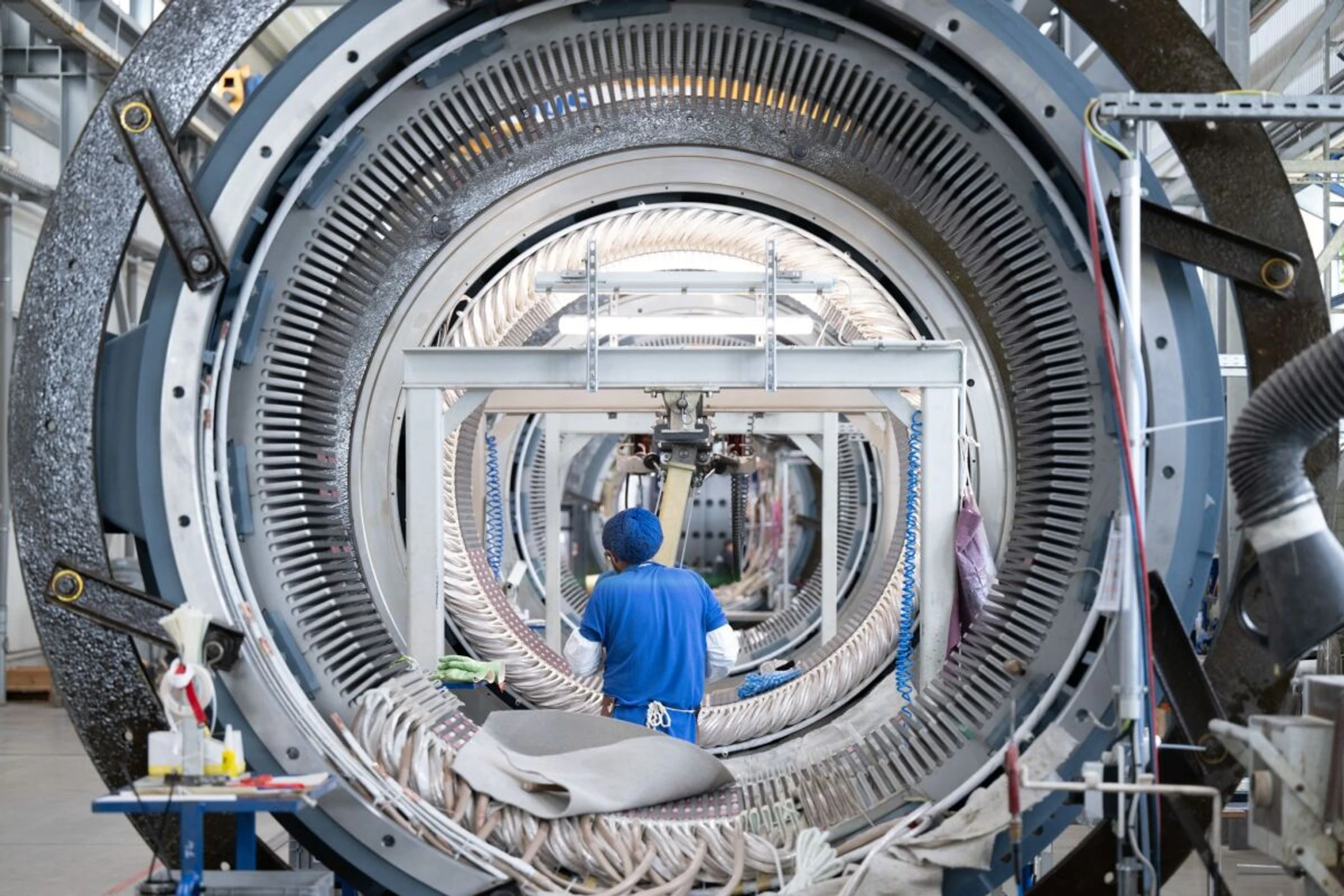 ++ ARCHIVBILD ++ Die Deutsche Industrie sieht Licht am Ende des Tunnels