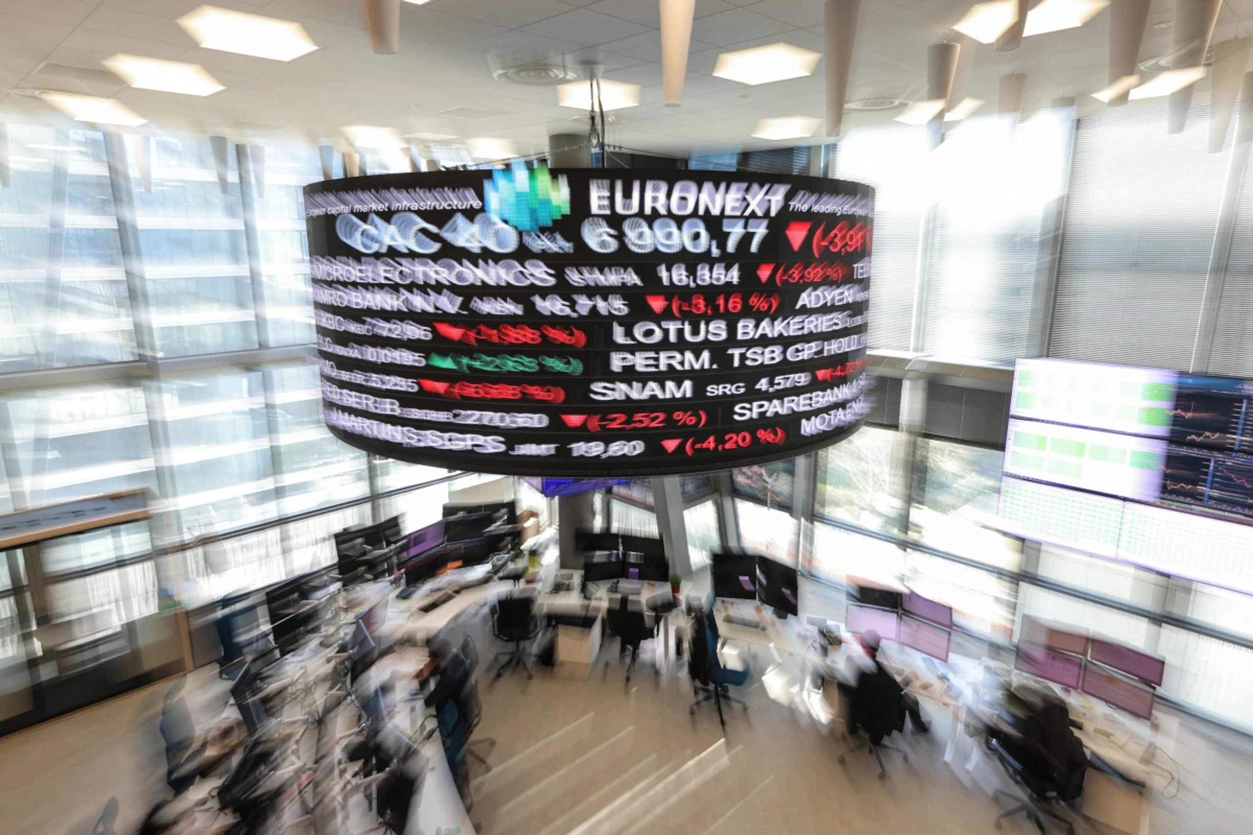 Euro-Stoxx-50 gewann zu Mittag 0,26 Prozent