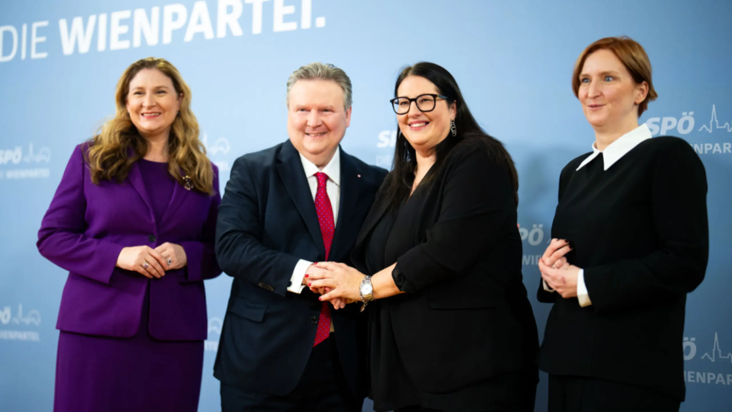 © APA/APA/GEORG HOCHMUTH/GEORG HOCHMUTH Novak, Ludwig, Gaal und Hanel-Torsch bei der Pressekonferenz