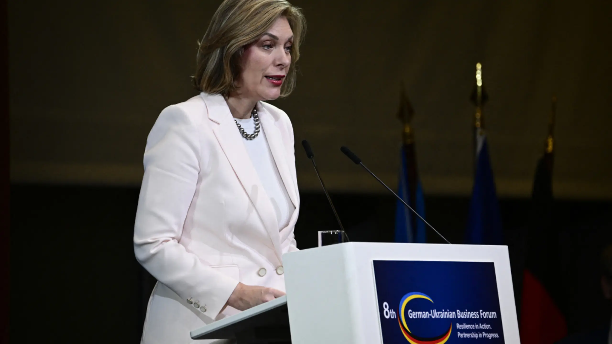 © APA/APA/AFP/TOBIAS SCHWARZ DIHK-Hauptgeschäftsführerin Helena Melnikov