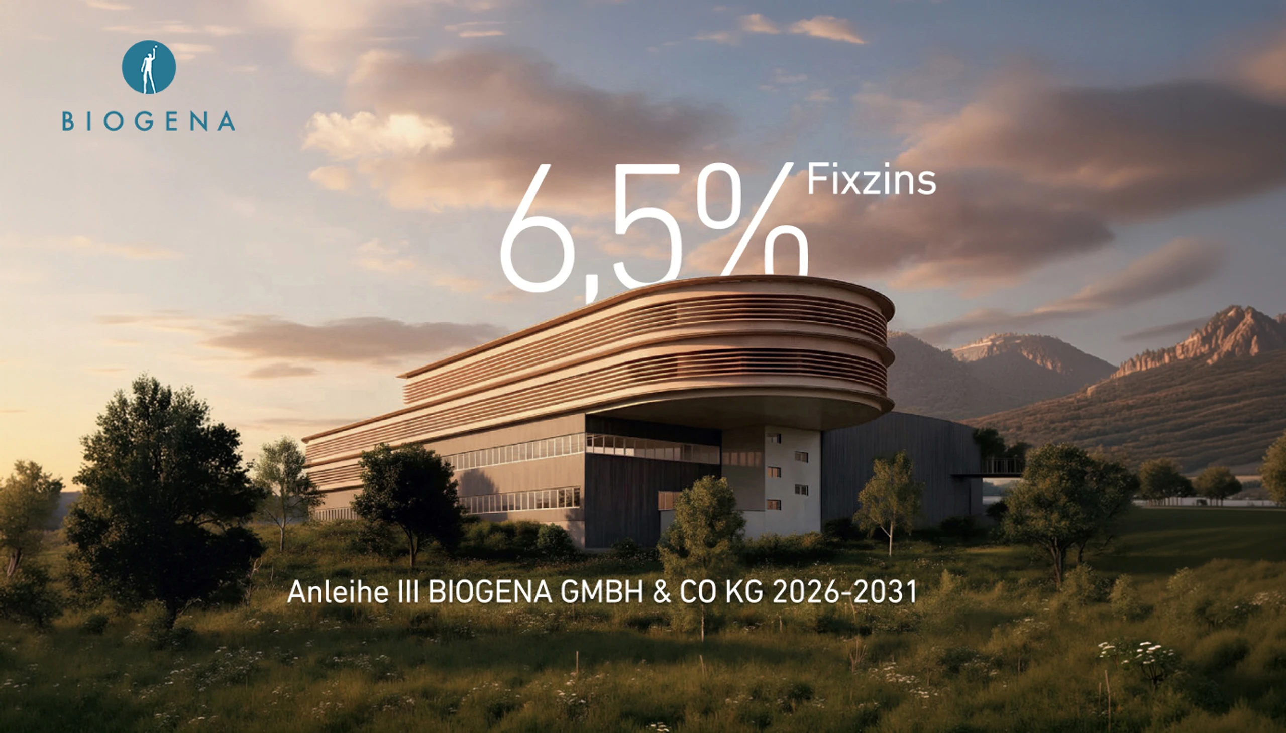 BIOGENA-Anleihe: 6,5 % Fixzins bis 2031 jetzt online zeichnen