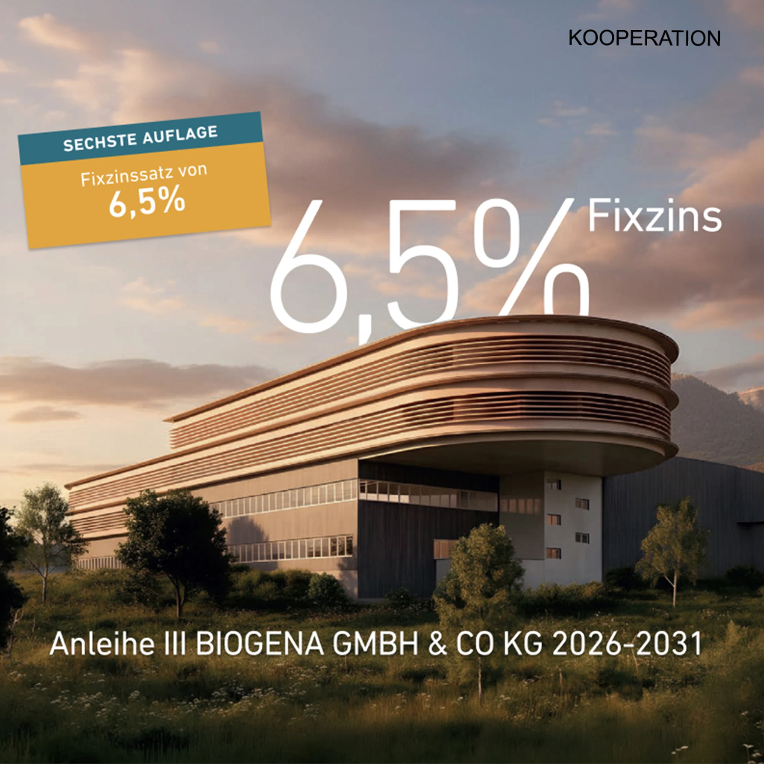 BIOGENA-Anleihe: 6,5 % Fixzins bis 2031 jetzt online zeichnen