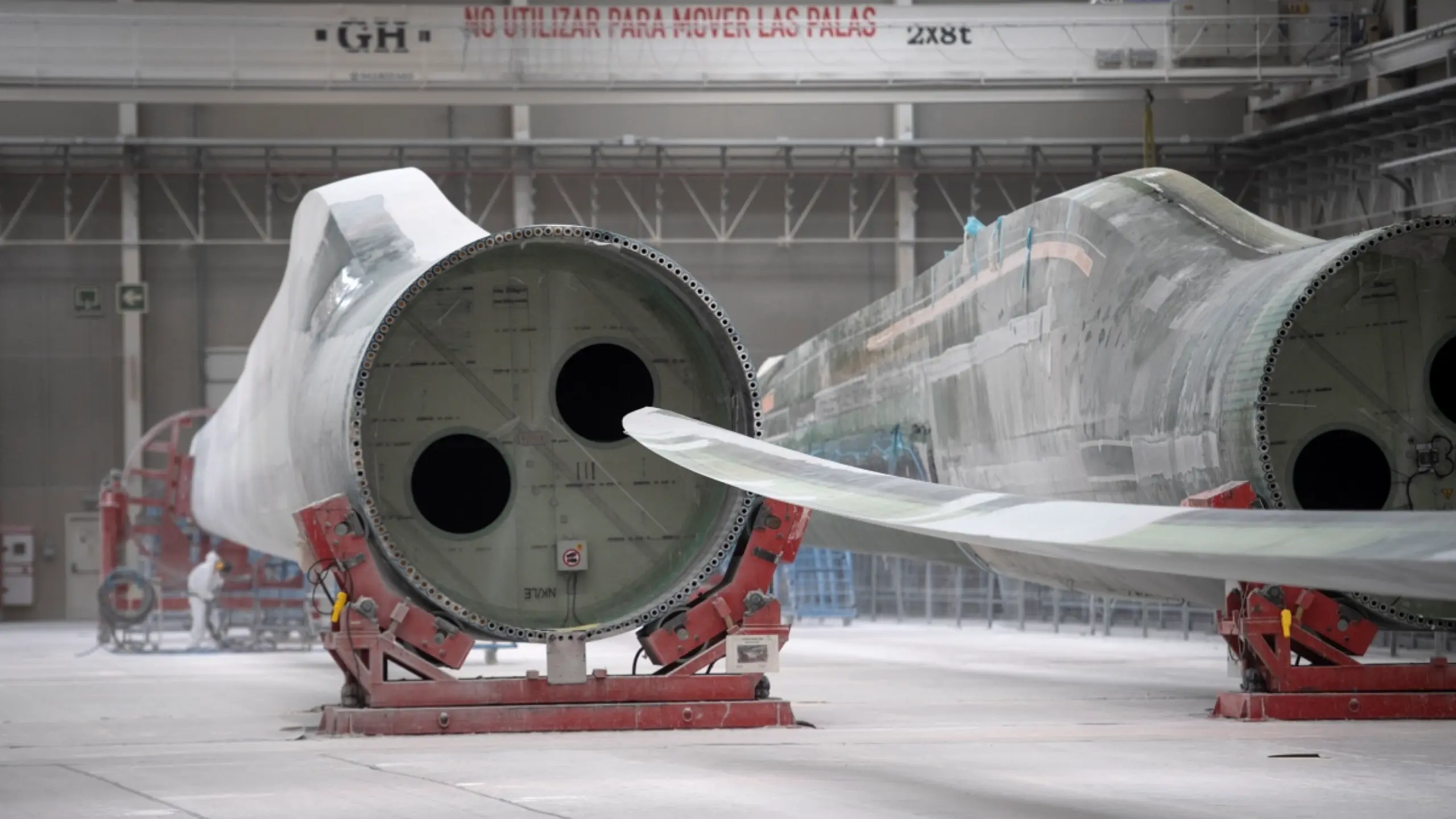 © APA/APA/AFP/ANDER GILLENEA Nordex-Produktionshalle (Archivbild)