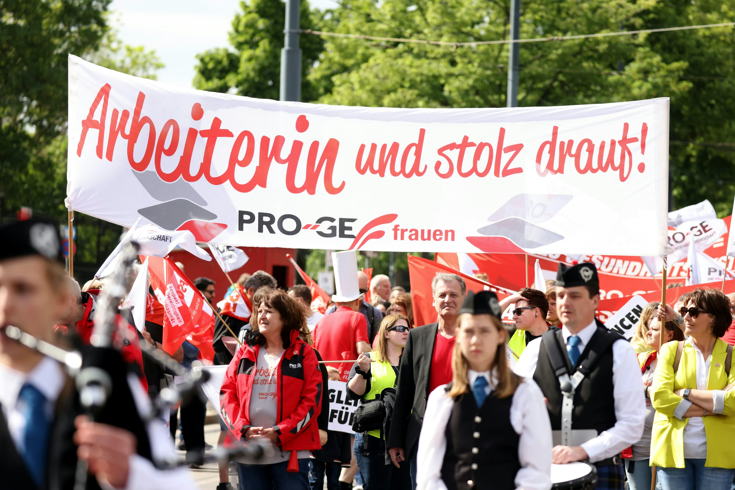 Aufmarsch zum 1.Mai
