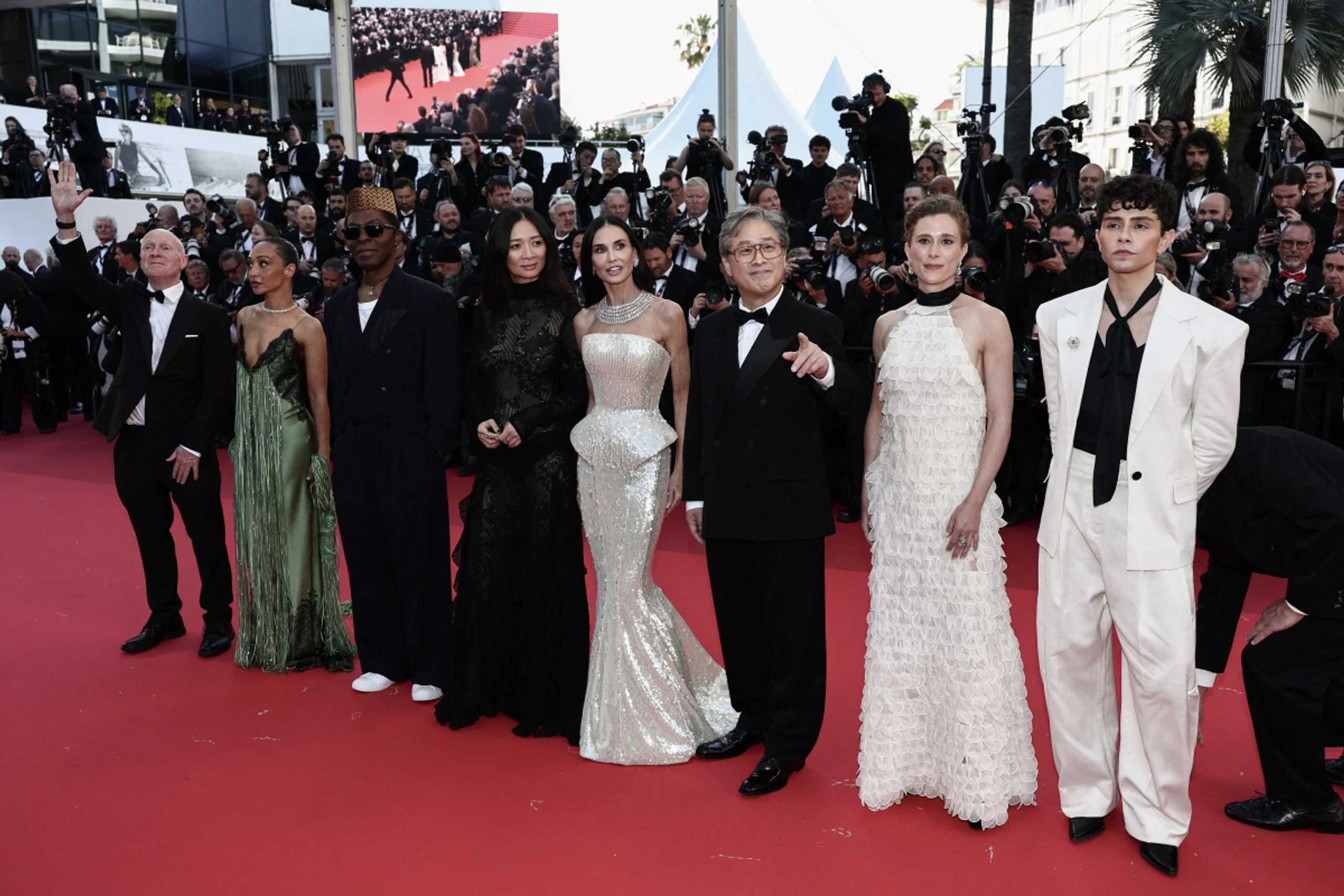 Die Cannes-Jury auf dem Roten Teppich