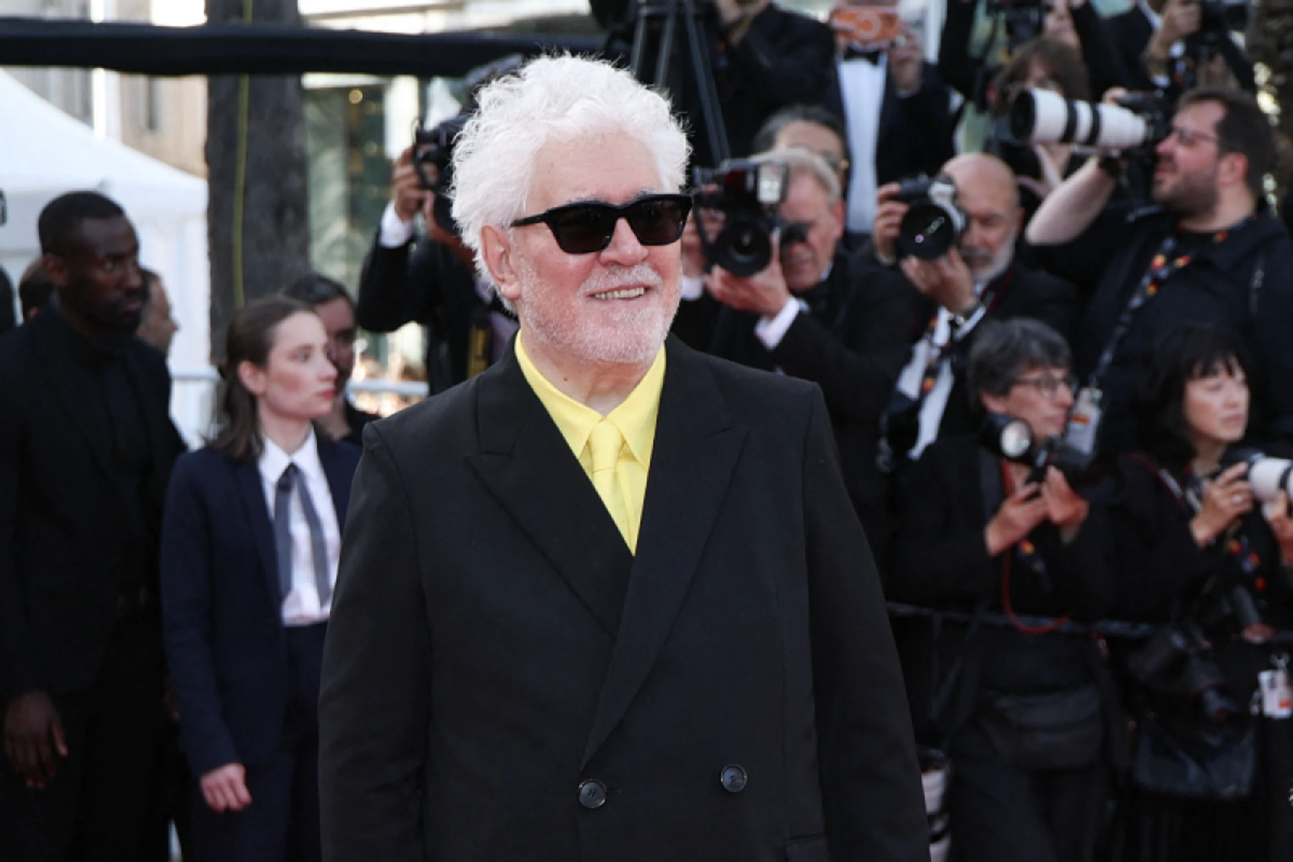 Pedro Almodovar auf dem Red Carpet in Cannes
