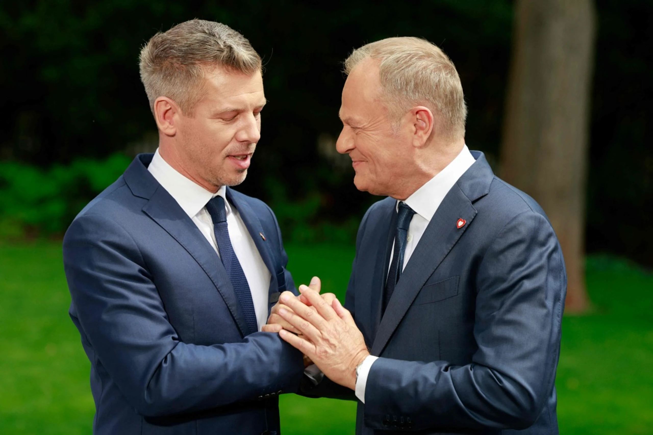 Sehr freundlicher Empfang für Magyar durch Tusk in Polen