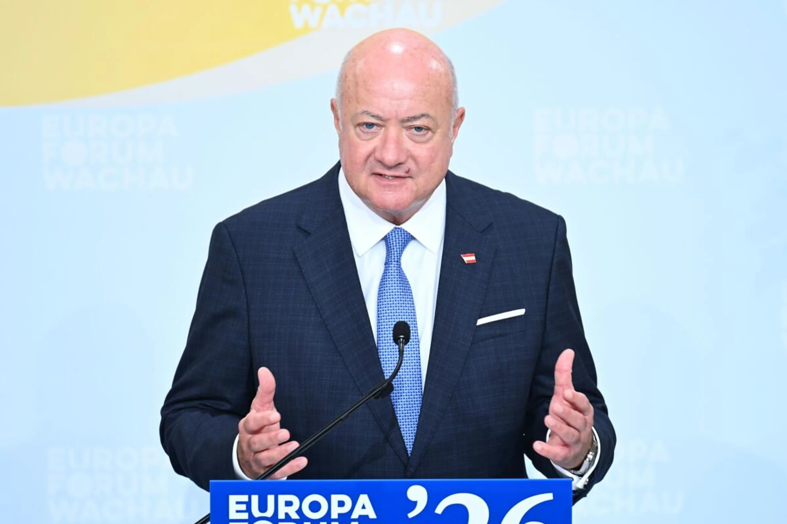 Bundeskanzler Christian Stocker beim 30. Europa-Forum Wachau