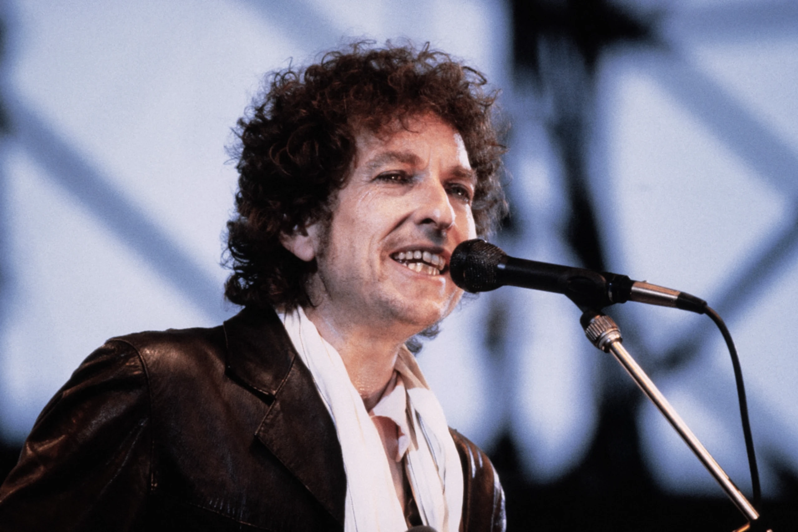 Bob Dylan bei einem Auftritt 1984