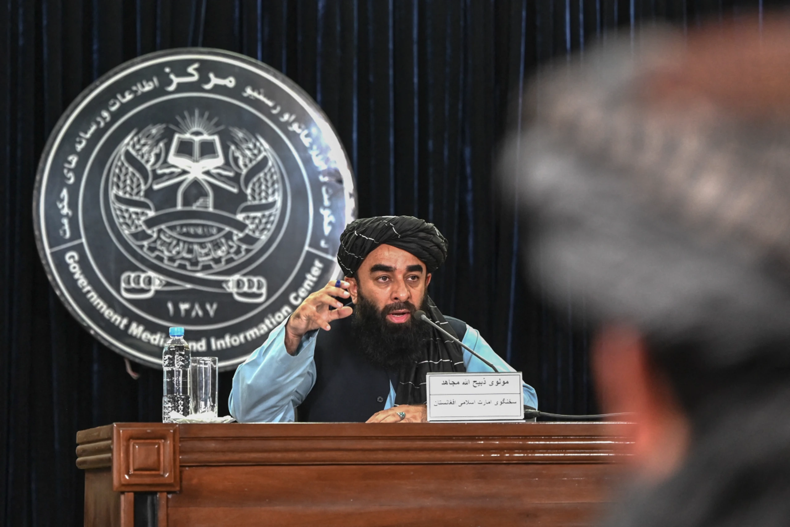 Der offzielle Sprecher des Taliban-Regimes Zabihullah Mujahid