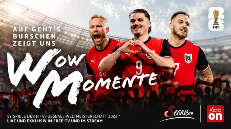 ServusTV lässt die Herzen der Fans bei der FIFA Fussball-Weltmeisterschaft 2026™ höherschlagen