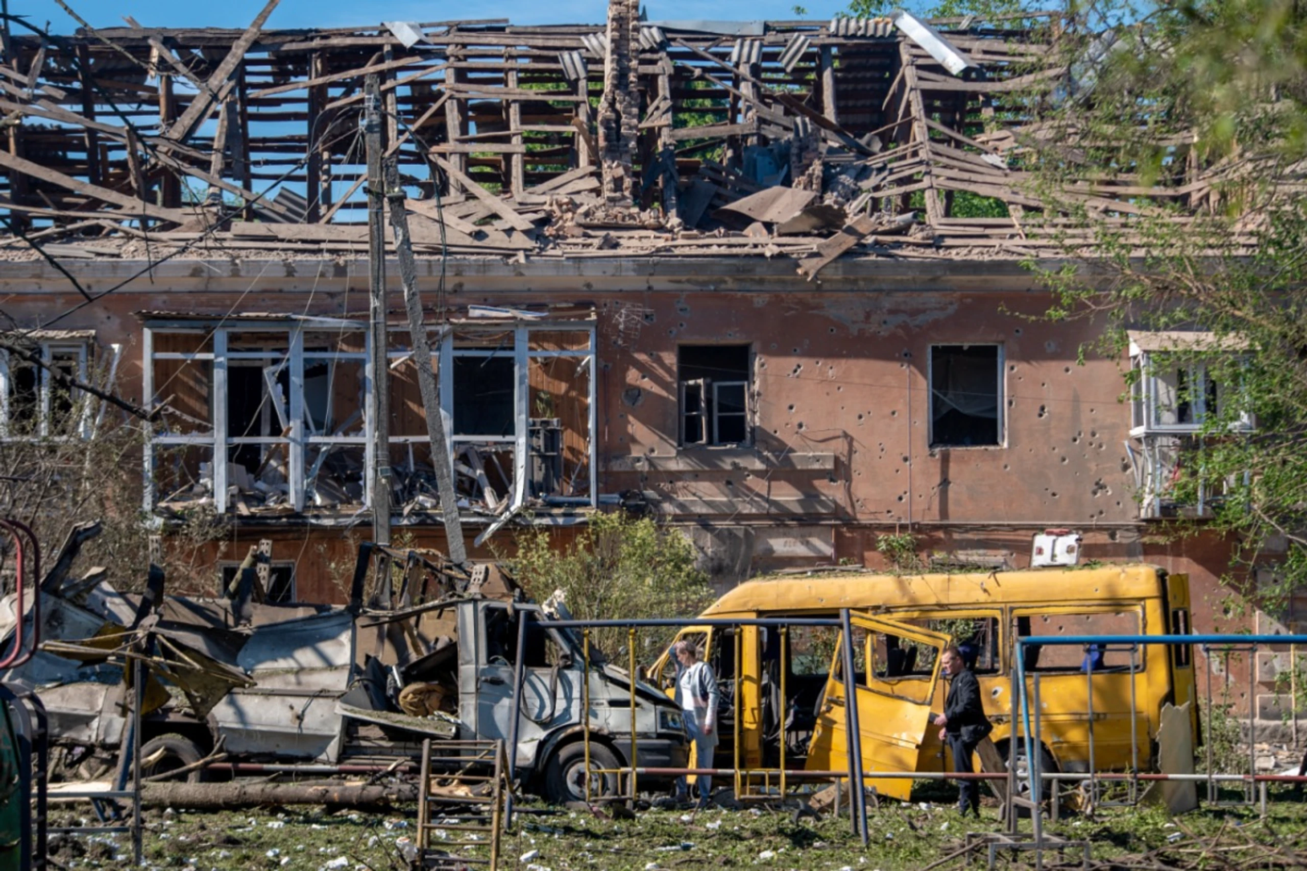 Zerstörungen in Dnipro nach russischen Angriffen