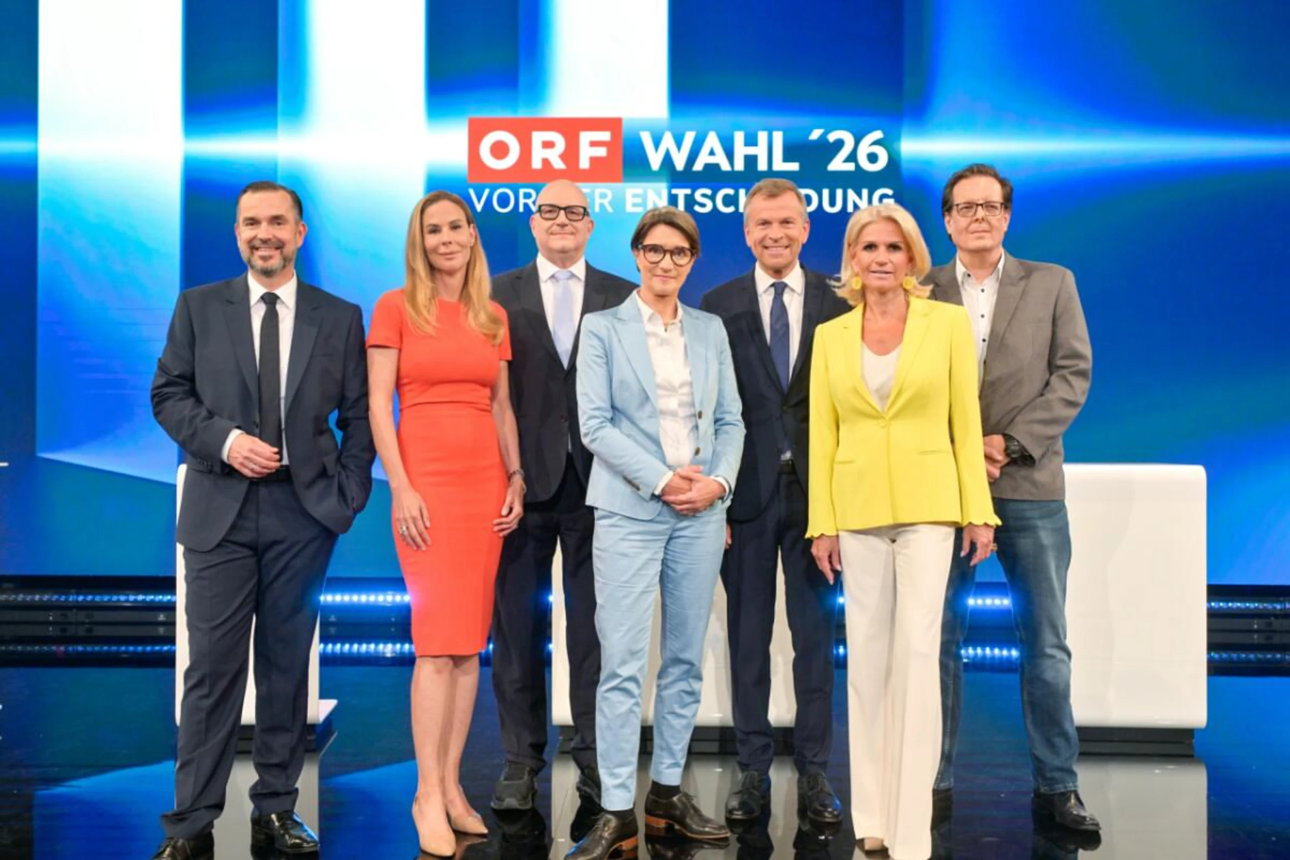 Alle sieben rittern am Donnerstag um die ORF-Generaldirektion