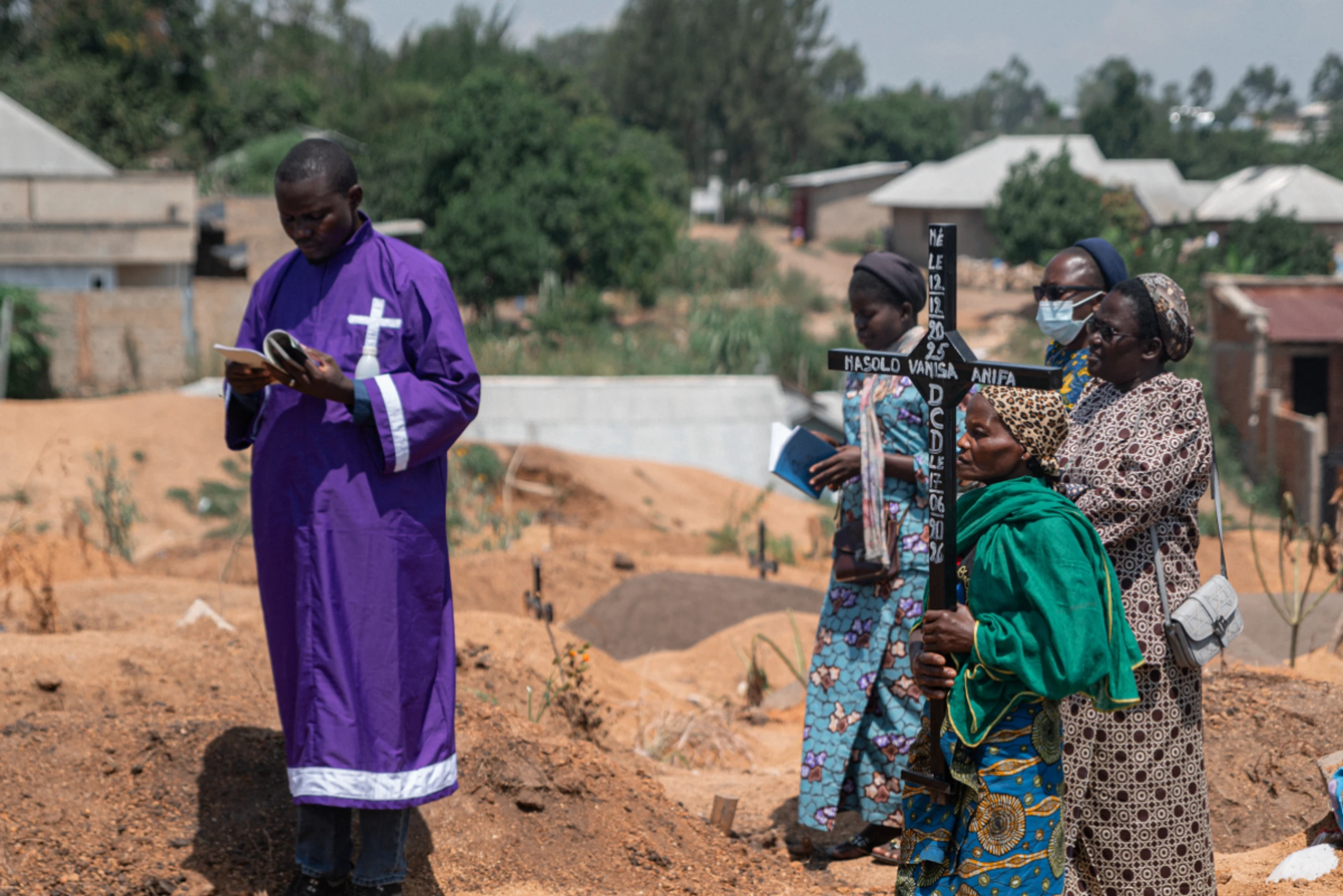 Begräbnis eines Ebola-Opfers in Bunia