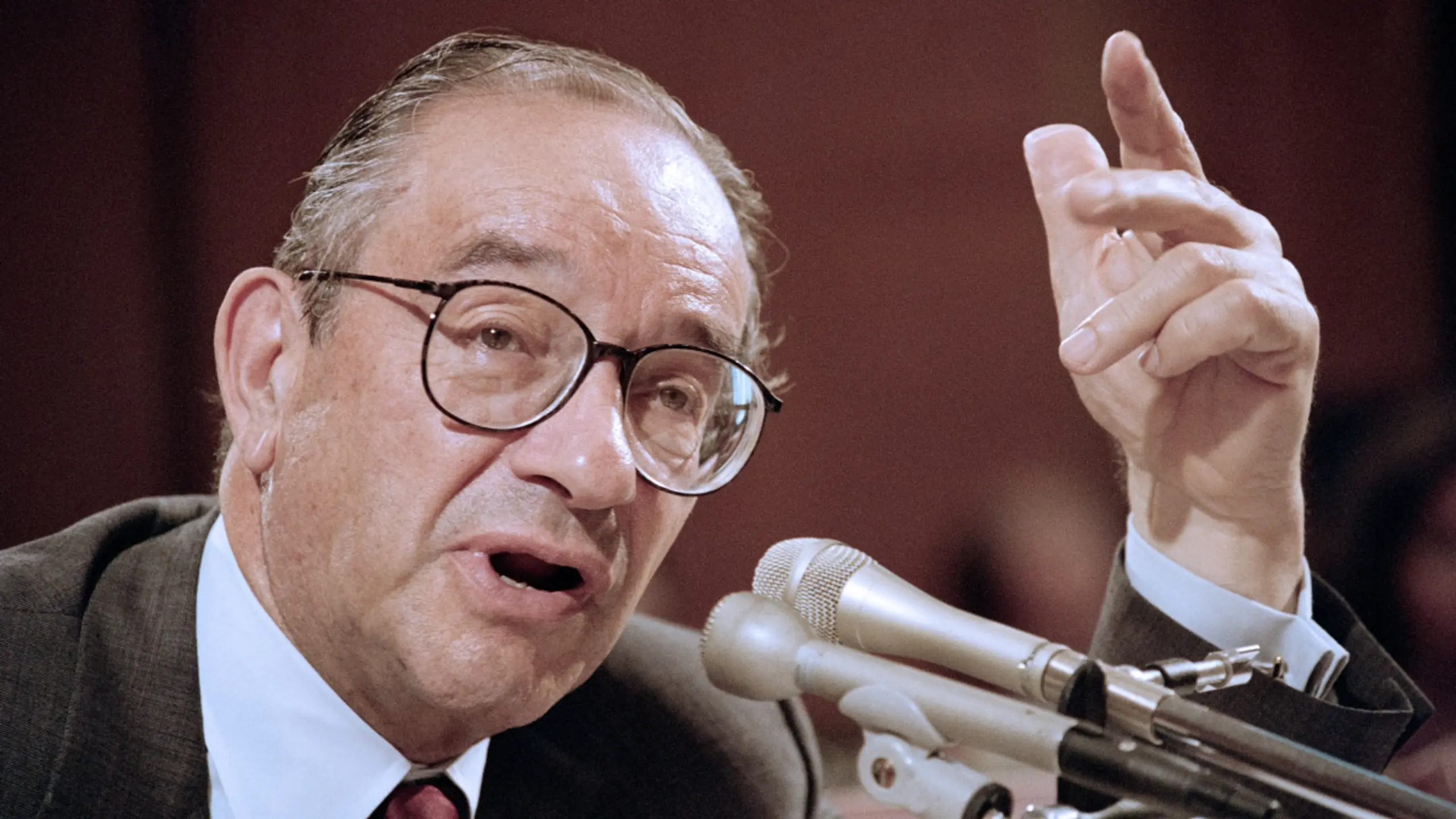 © APA/APA/AFP/LUKE FRAZZA Alan Greenspan anno 1990