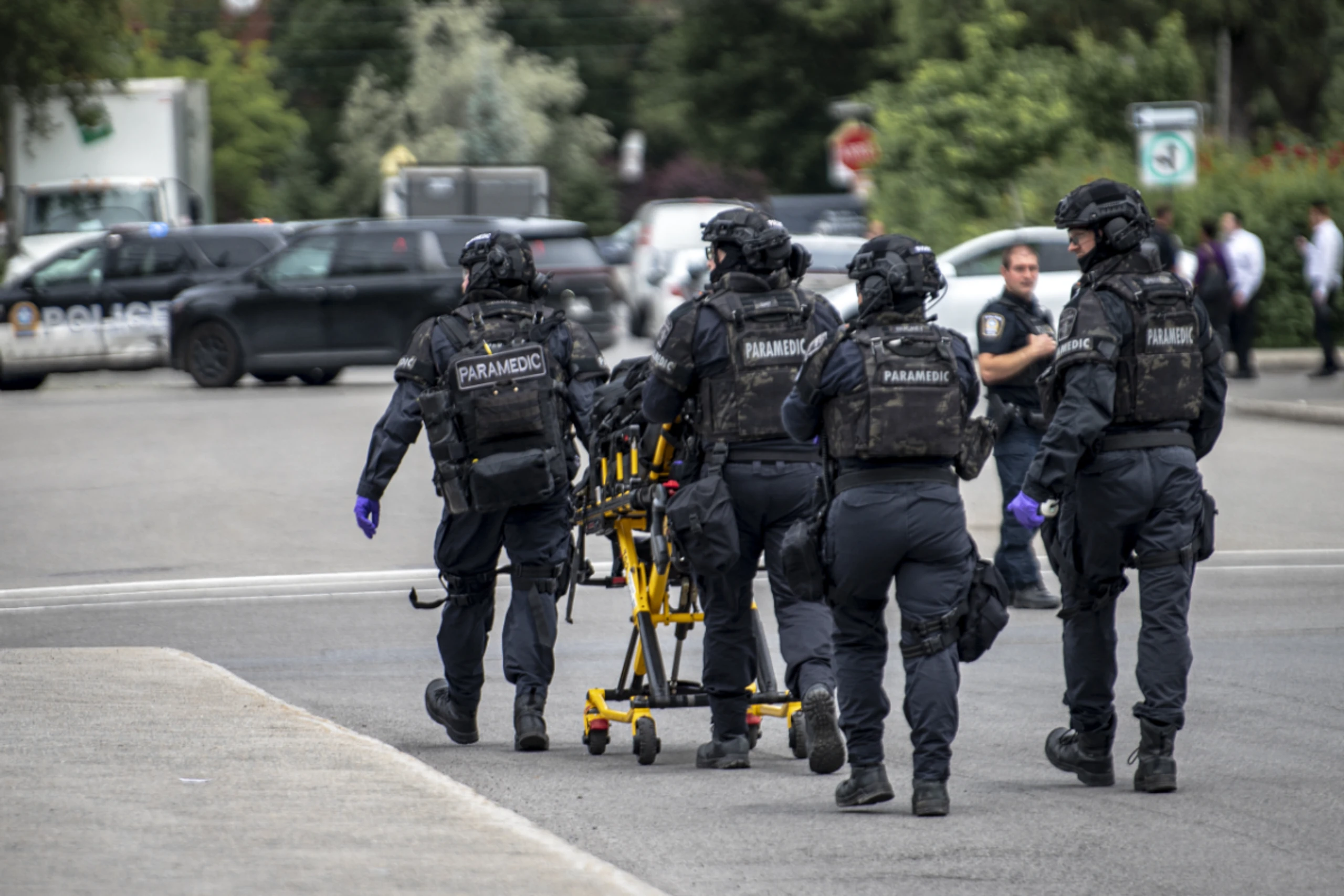 Rettungskräfte am Ort des Geschehens