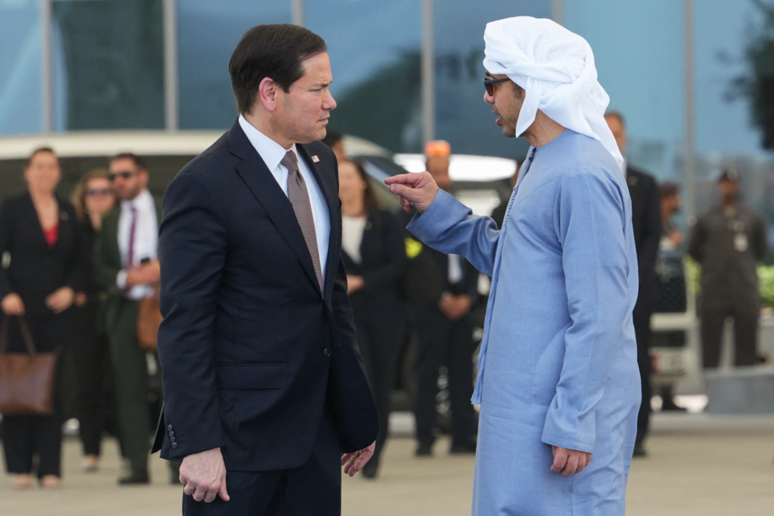 Rubio beim Treffen mit Sheikh Abdullah bin Zayed Al Nahyan