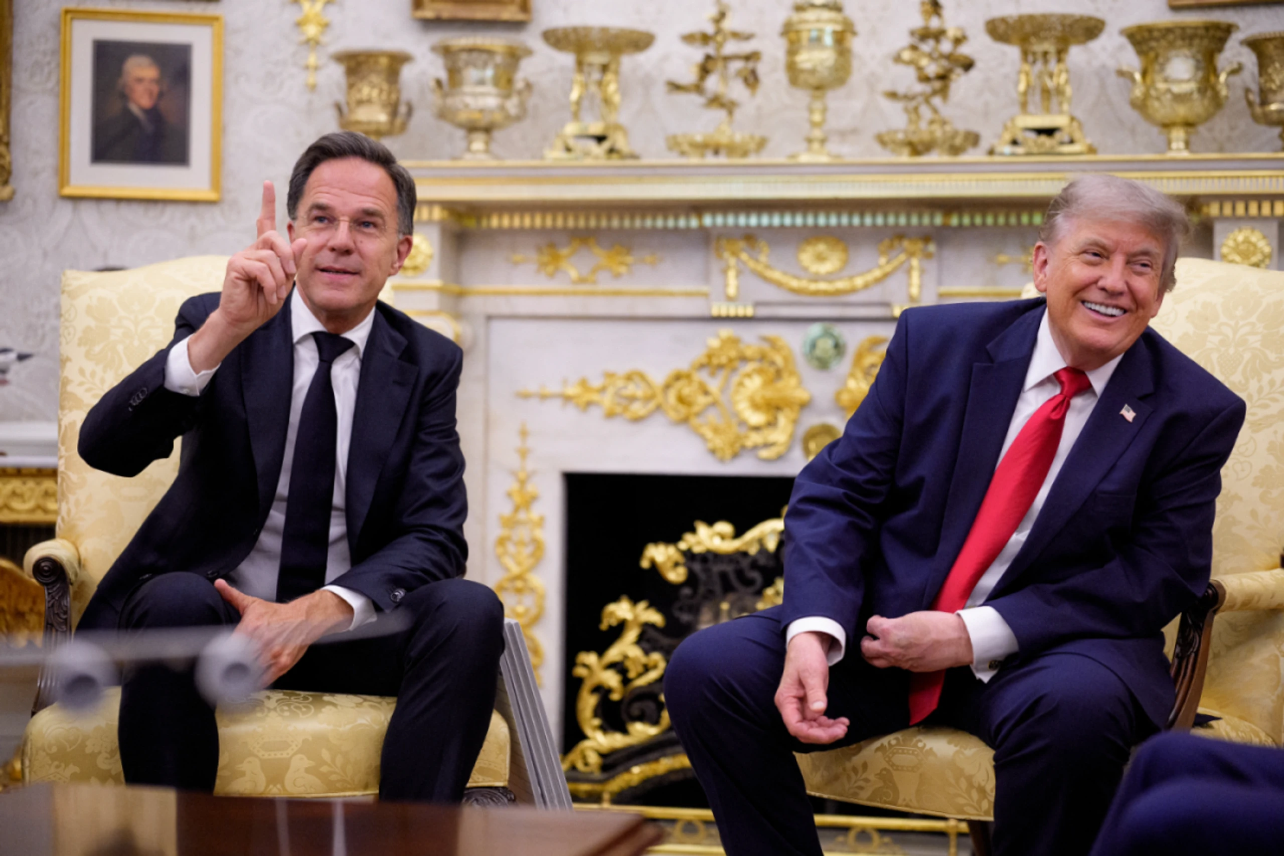 Rutte und Trump im Oval Office