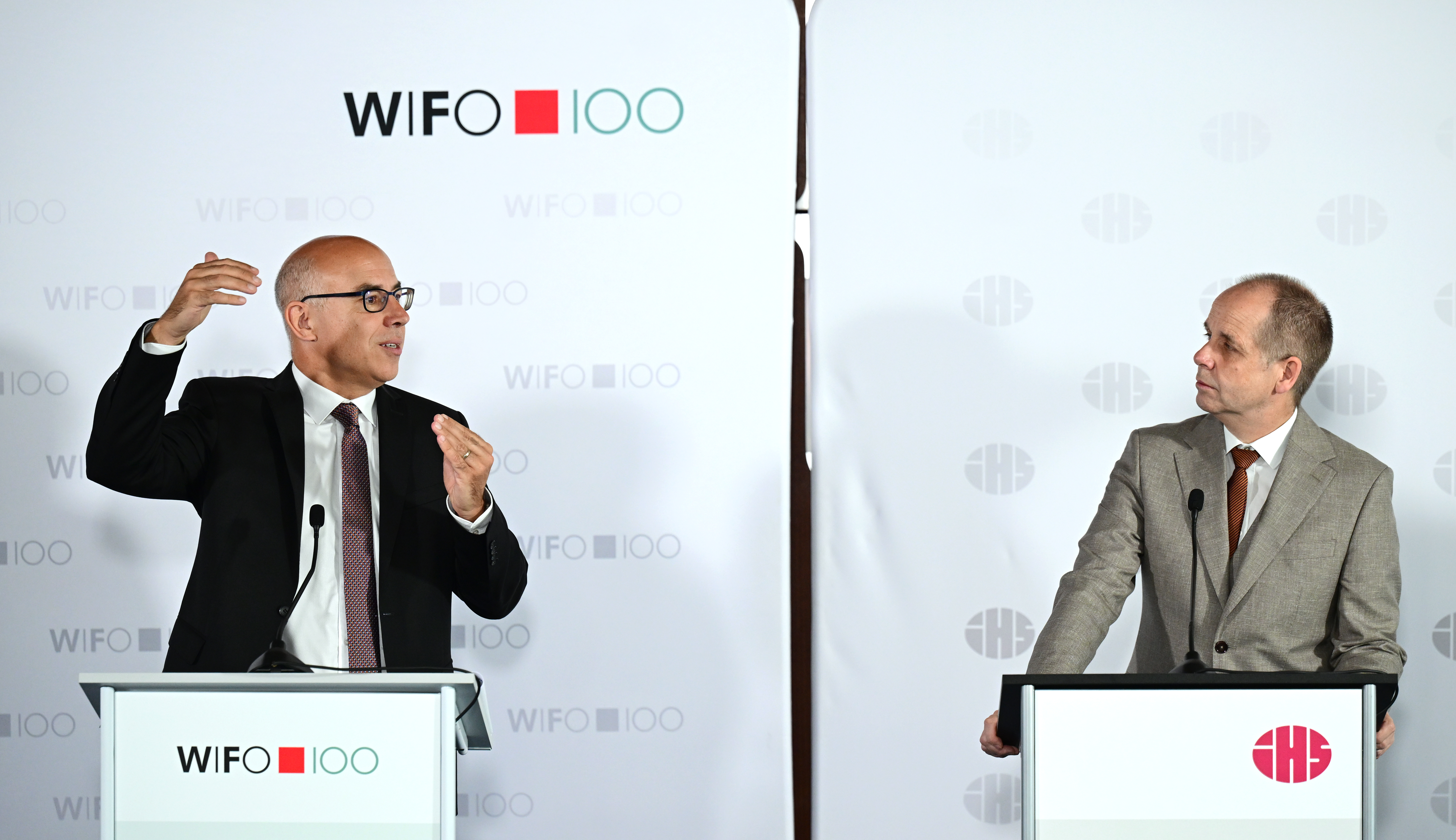 Wifo-Chef Gabriel Felbermayr und IHS-Chef Holger Bonin