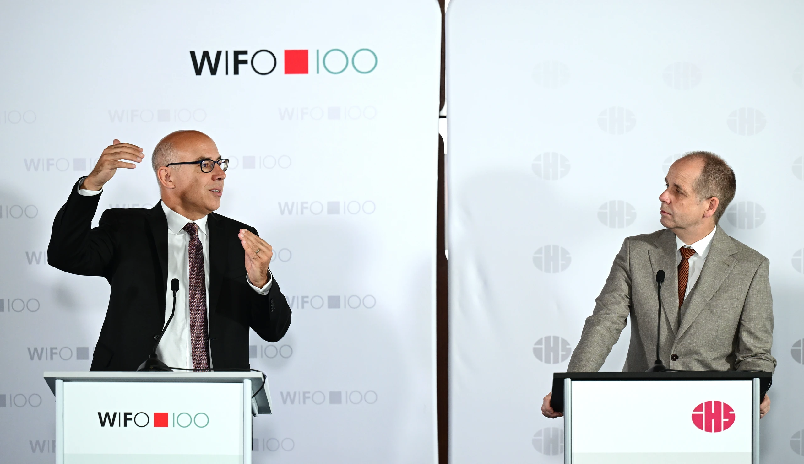 Wifo-Chef Gabriel Felbermayr und IHS-Chef Holger Bonin