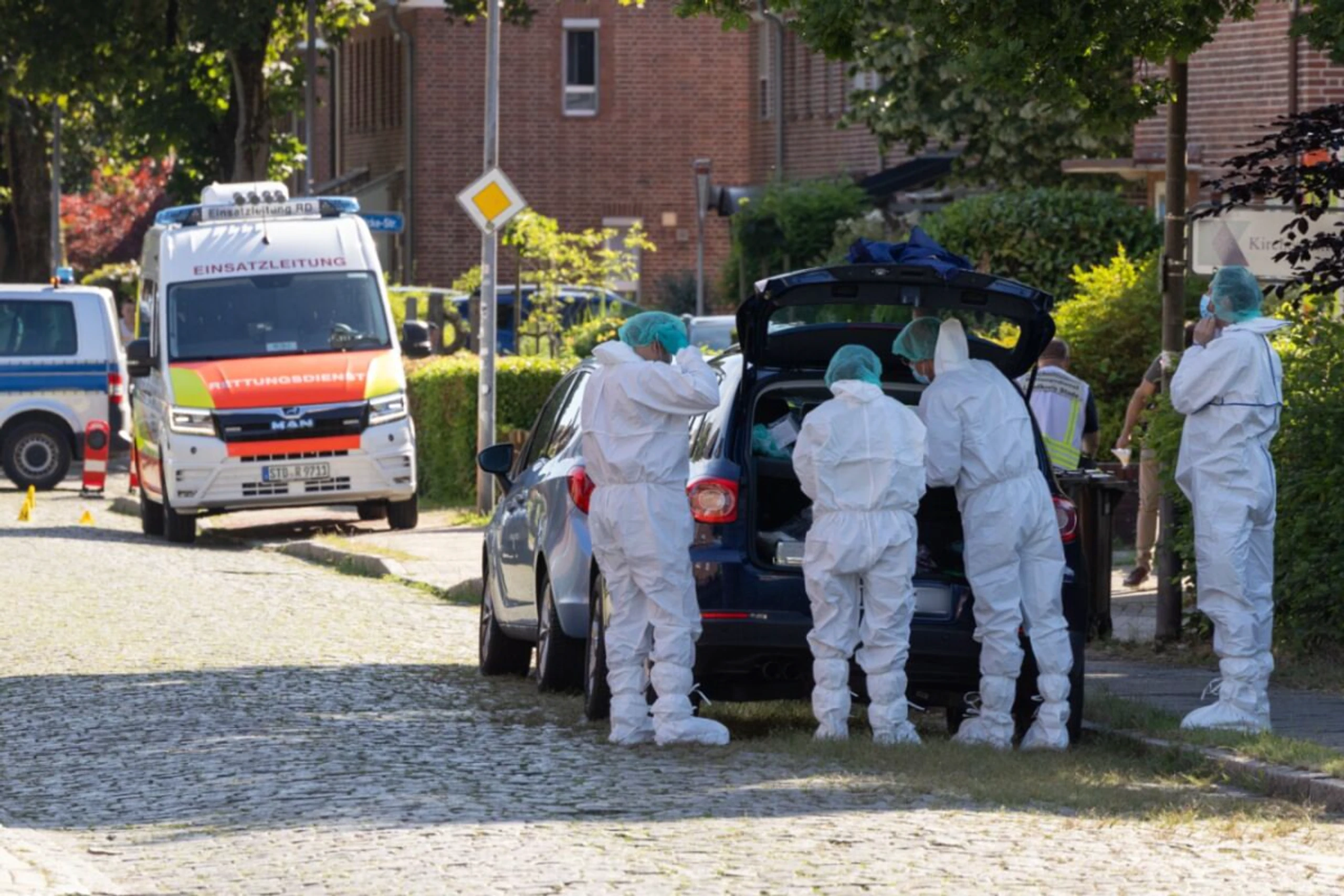Beamte der Spurensicherung im Einsatz