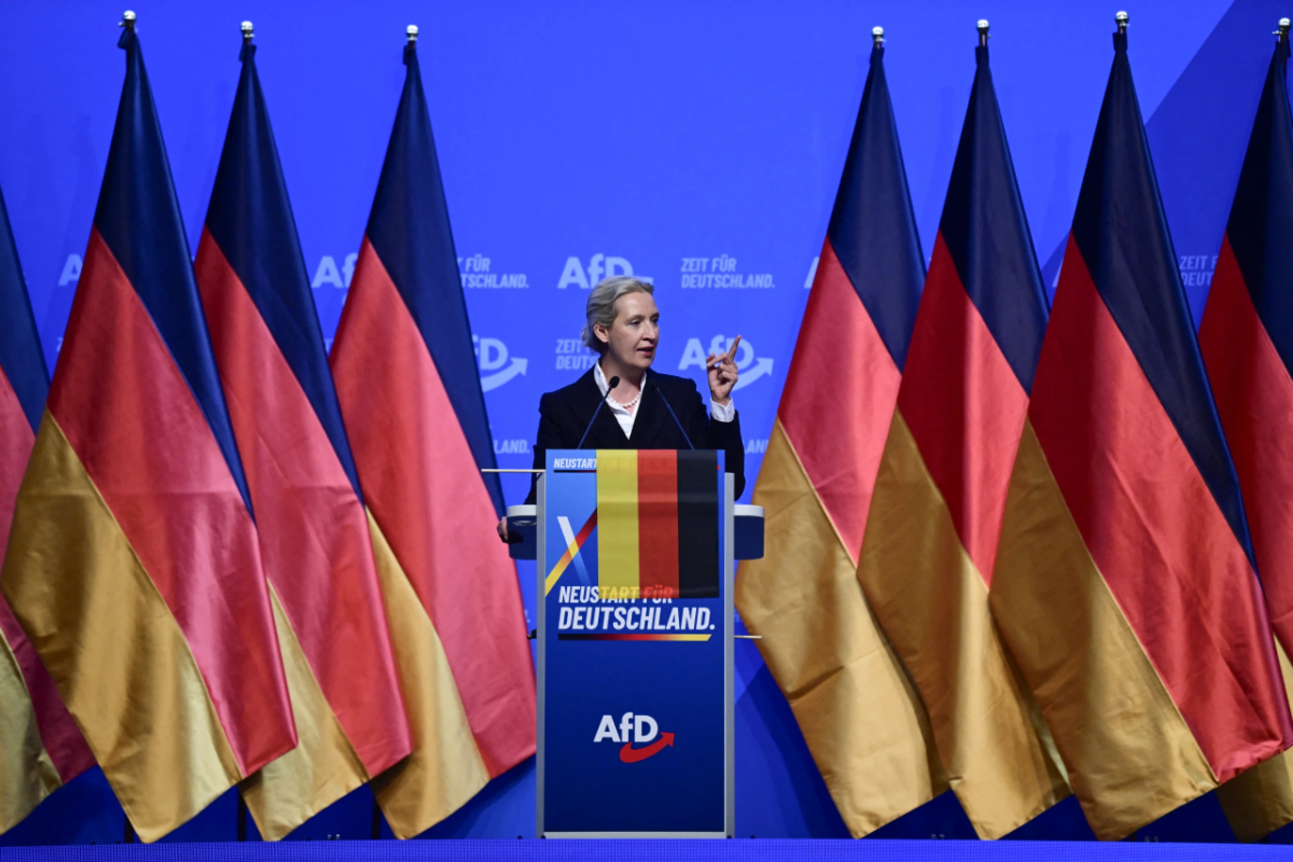 AfD-Vorsitzende Alice Weidel am Parteitag in Erfurt