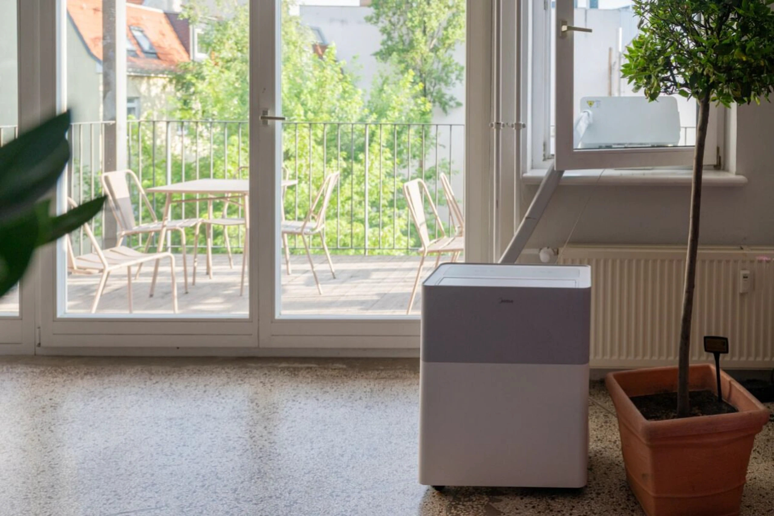 Mobile Split-Klimaanlagen wie diese sind derzeit schwer zu bekommen