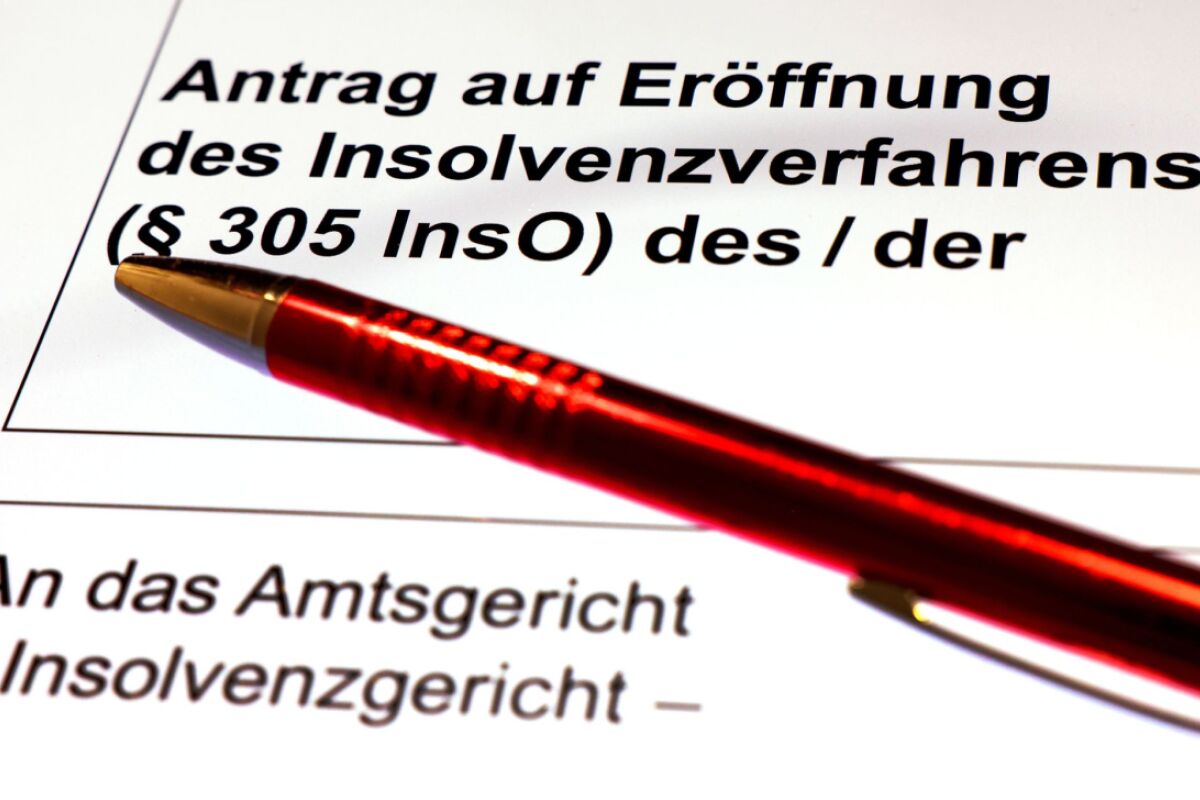 Formular für Insolvenzantrag in Deutschland