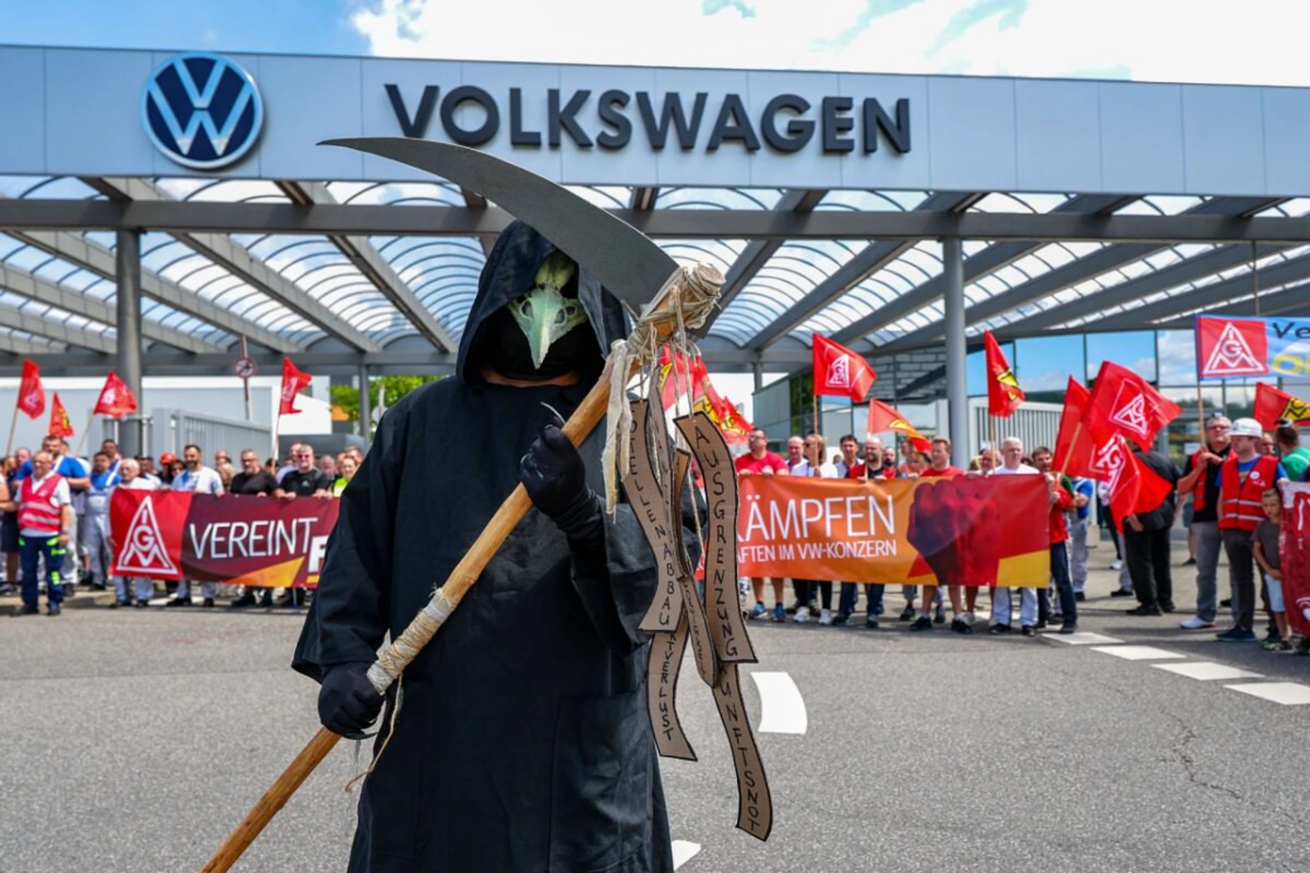 Laut dem Betriebsrat geht der Sensenmann bei VW um