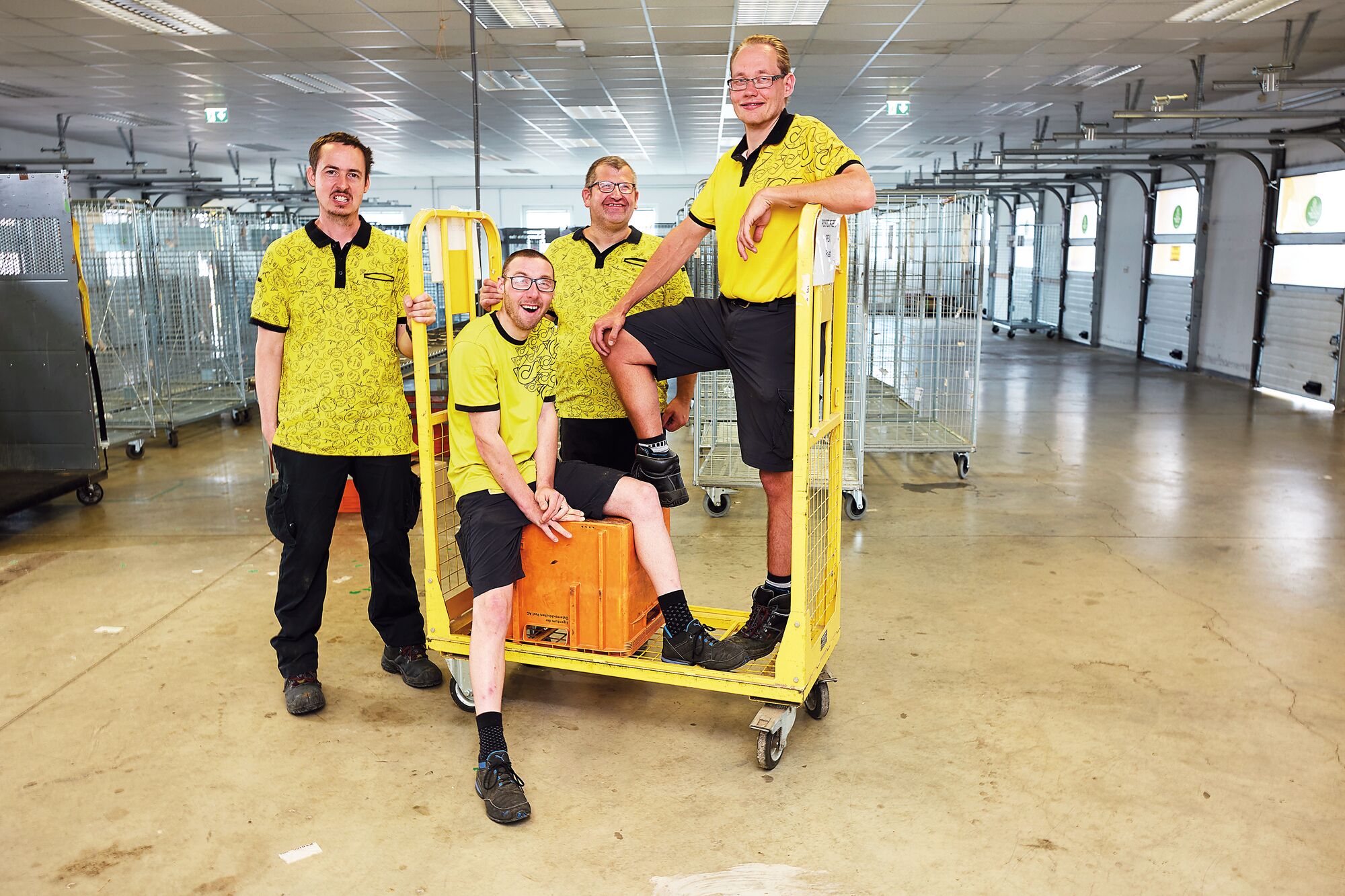 Team von der Post.