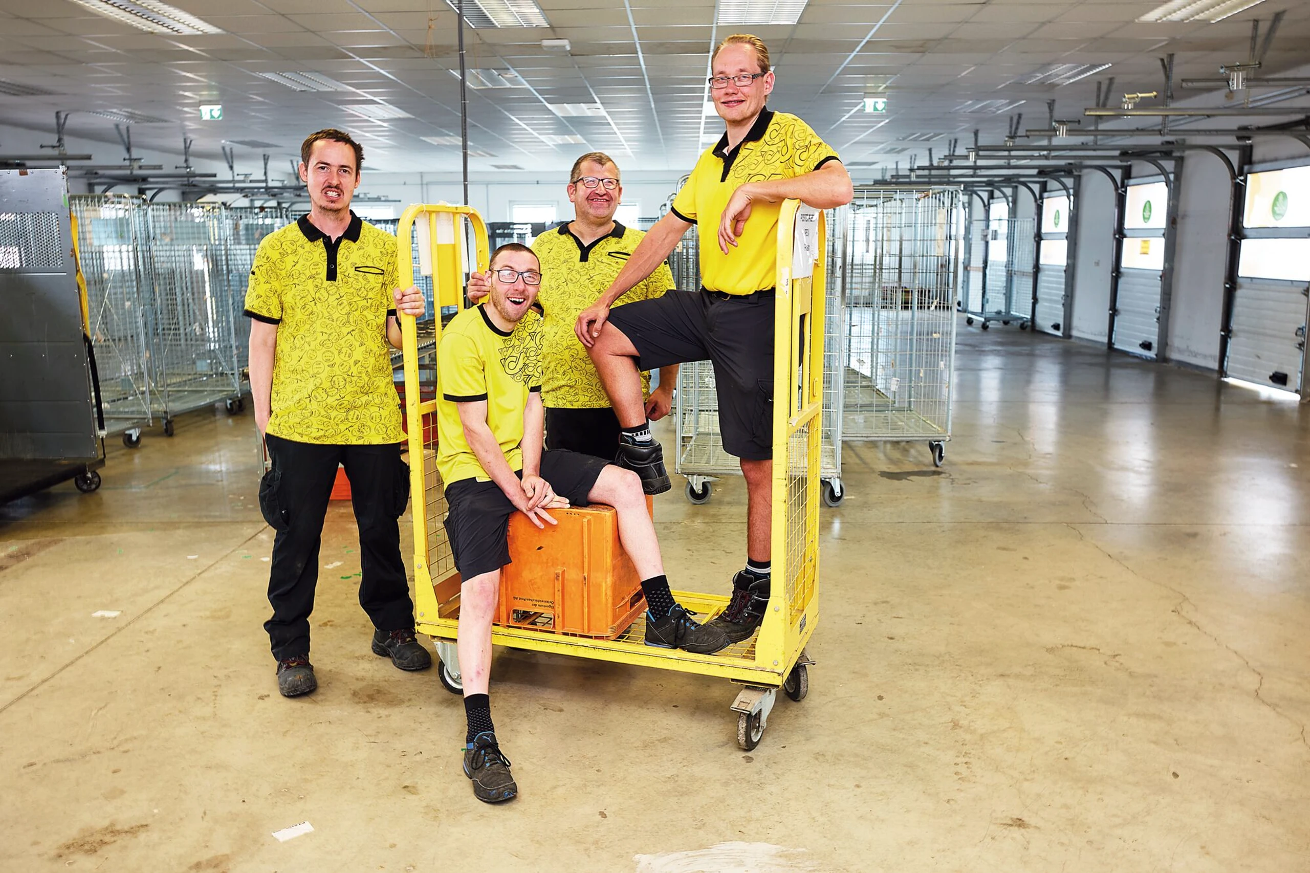 Team von der Post.