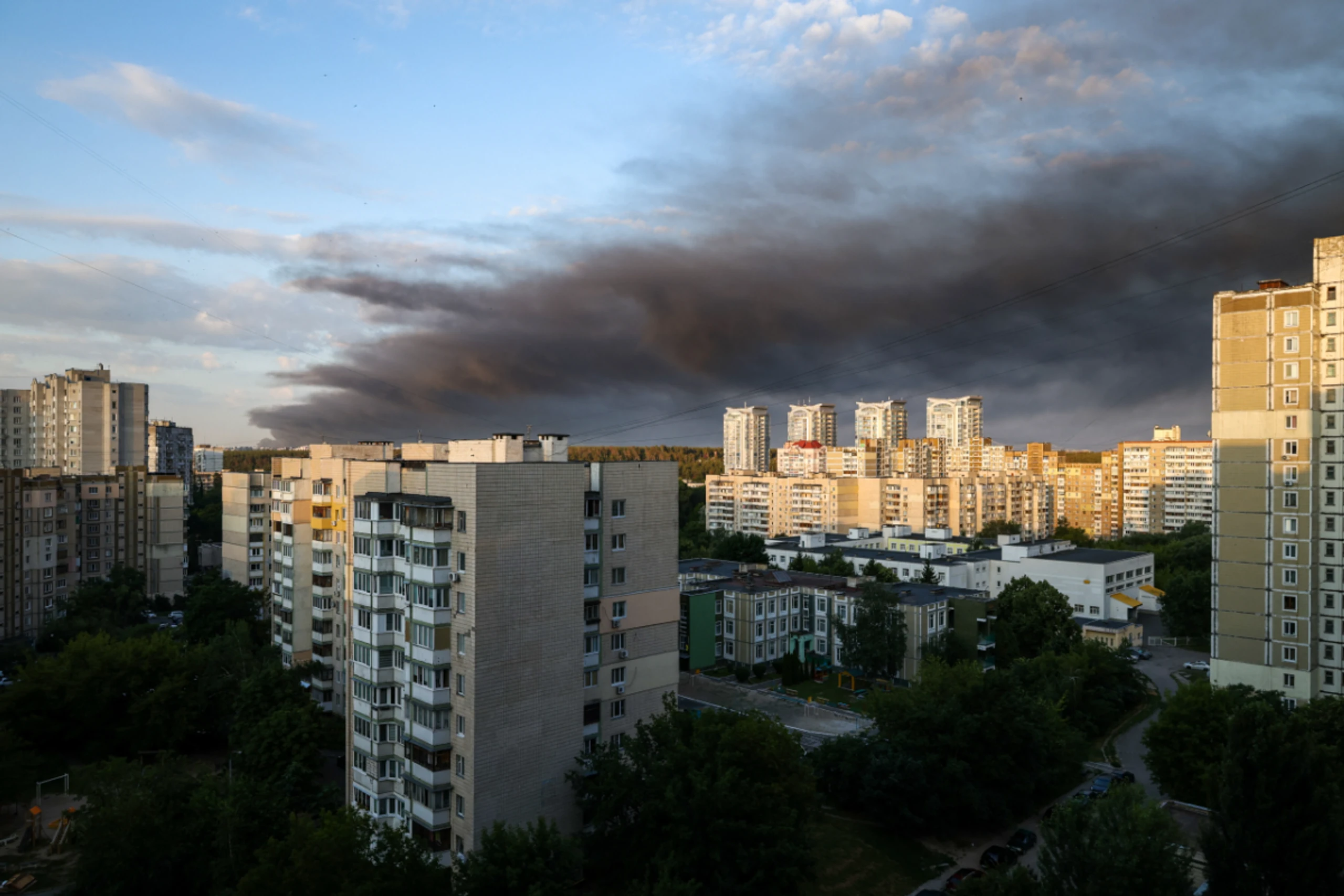In der Hauptstadt brachen Brände aus