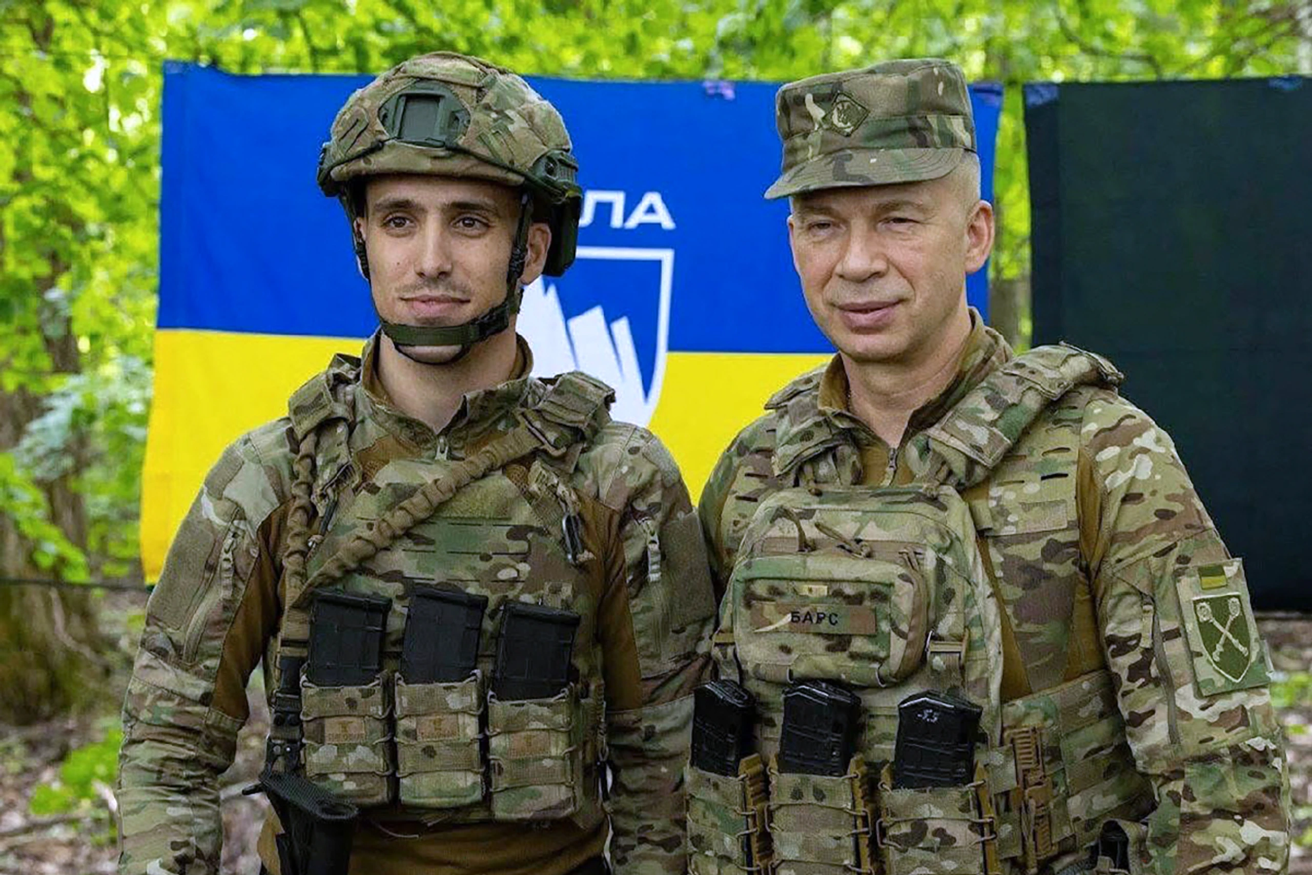Der ukrainische Oberbefehlshaber Syrksyj (rechts) war umstritten