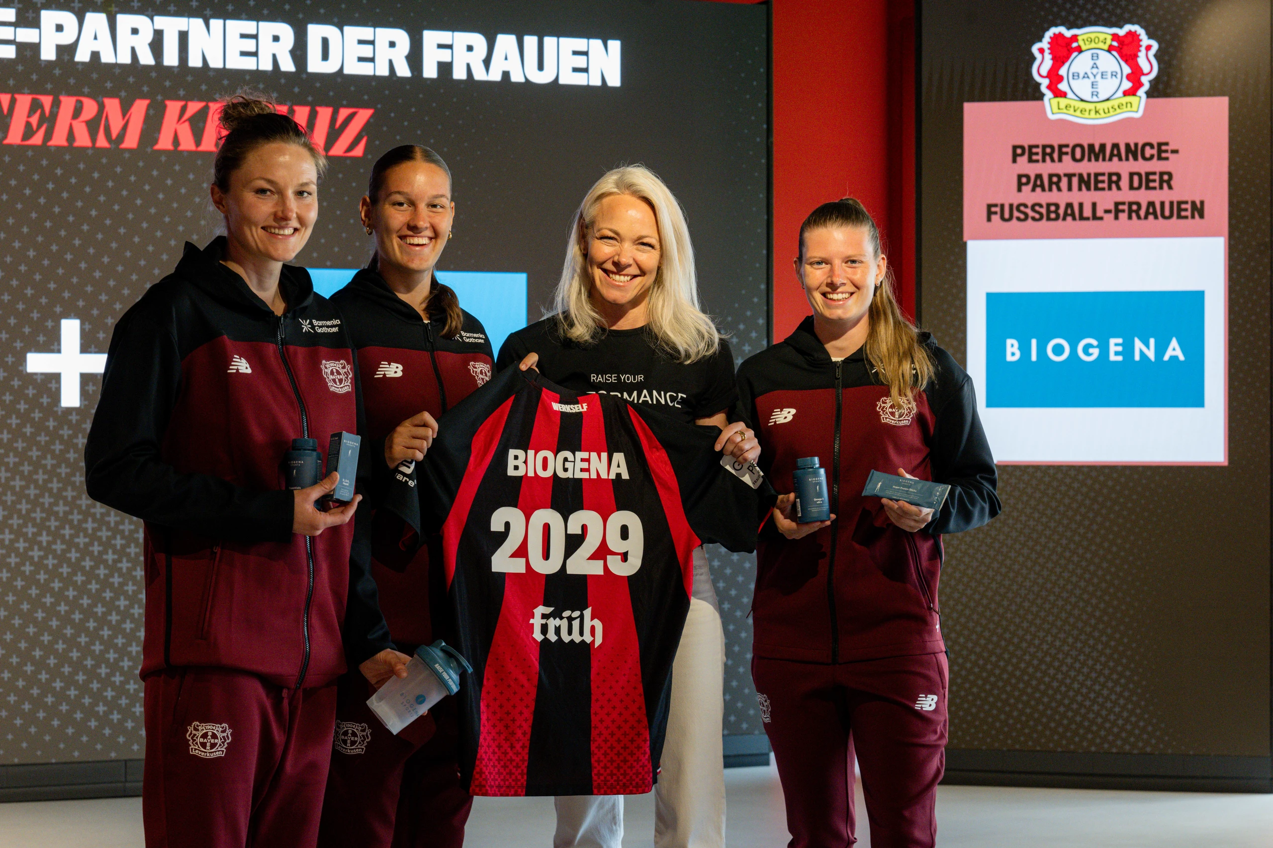 BIOGENA und Bayer 04 Leverkusen machen Partnerschaft offiziell