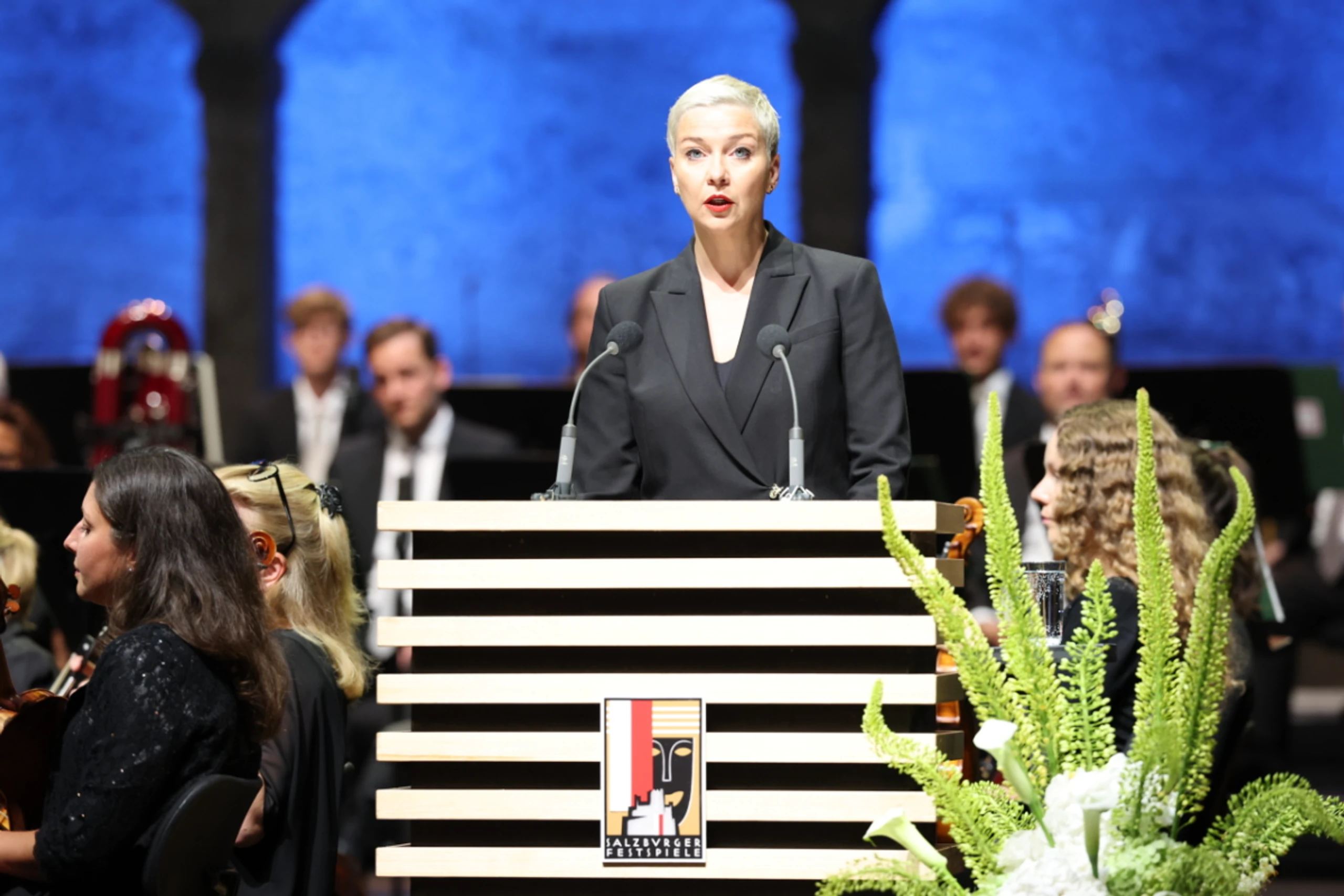 Bürgerrechtlerin Lolesnikowa hielt die Festrede