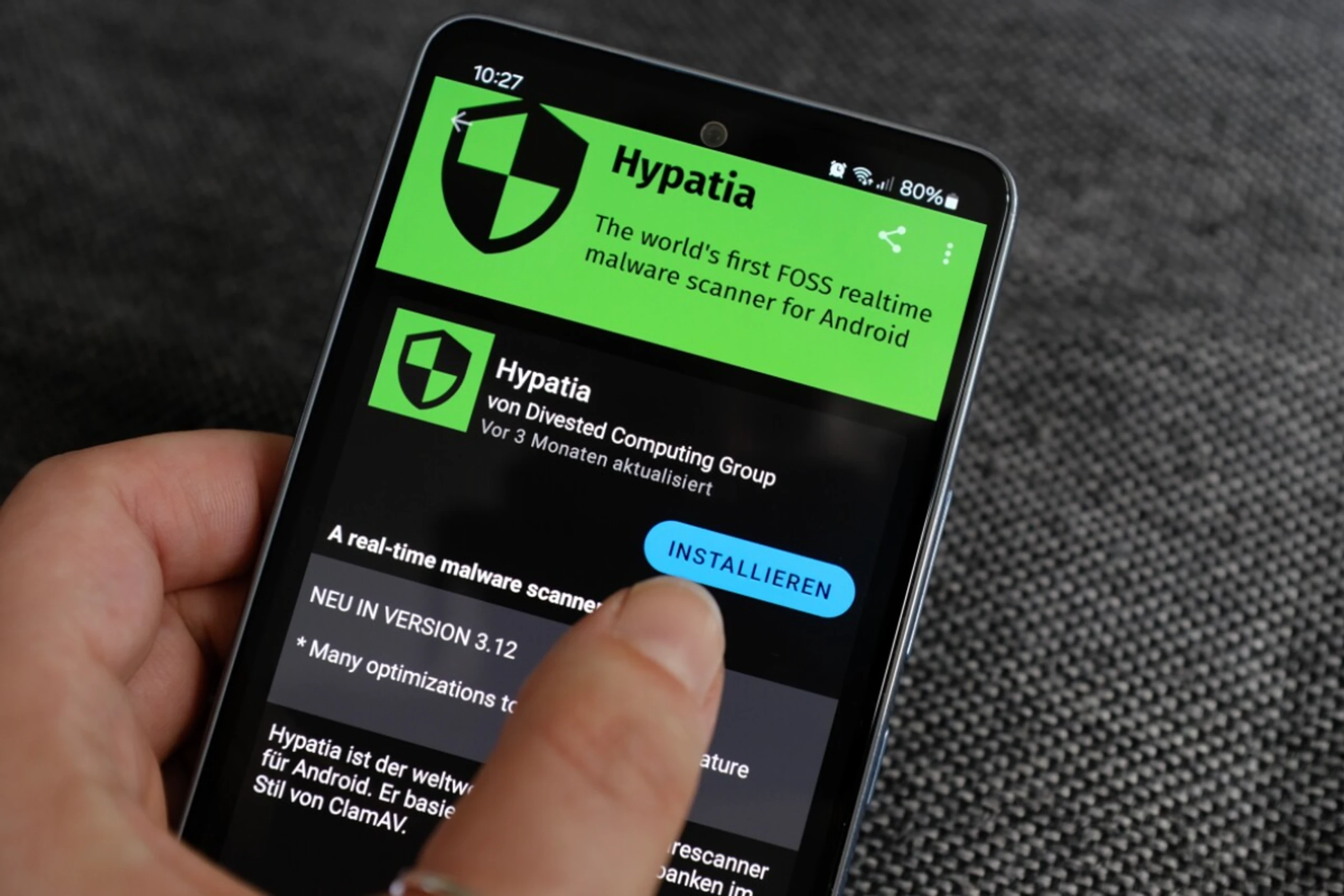 Ein Virenscanner ist nicht unbedingt notwendig