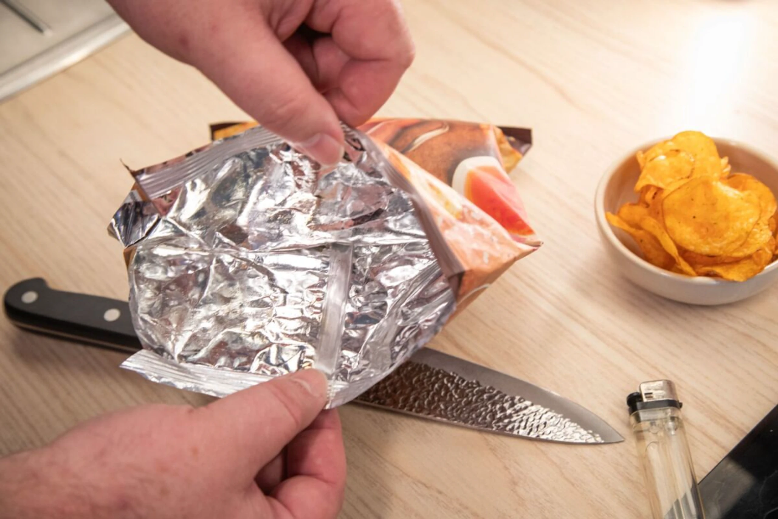 Fazit: Es funktioniert - die Chippackung ist versiegelt