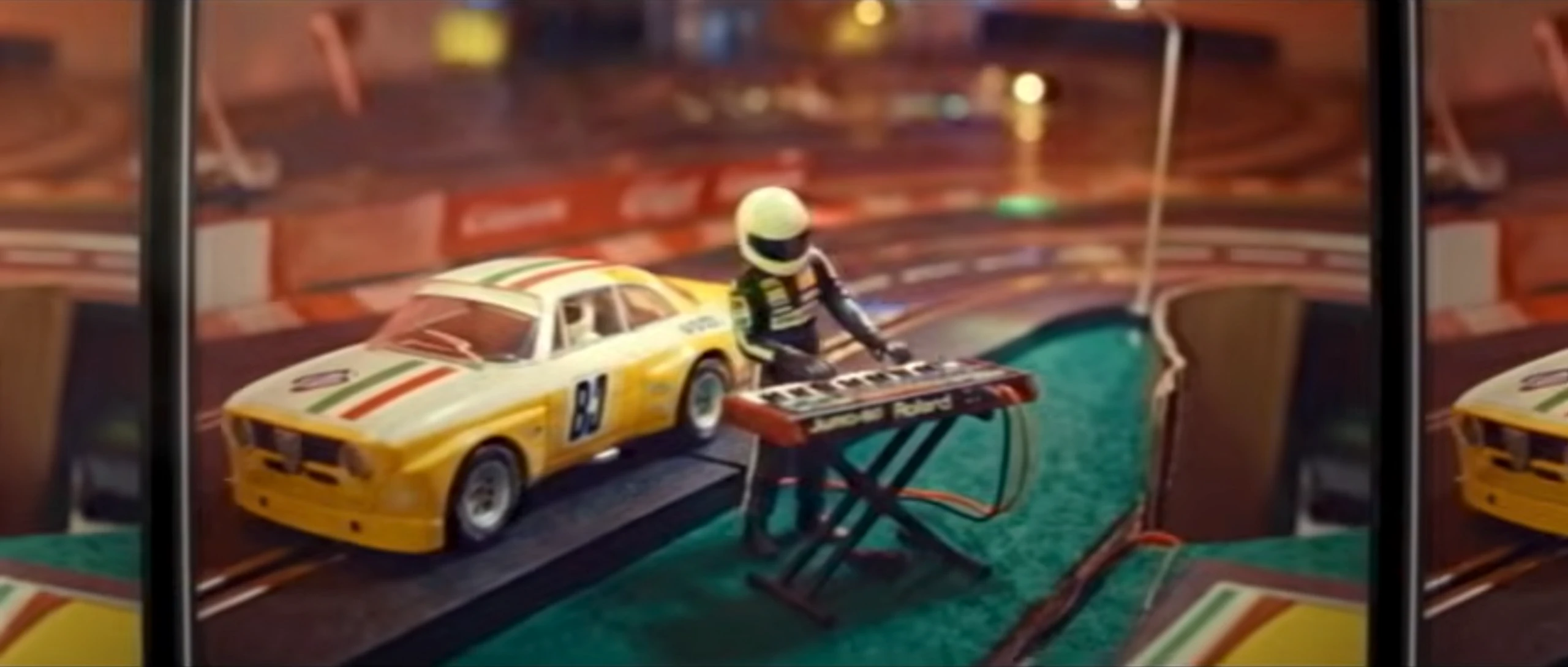 Das Musikvideo von der Autorennbahn