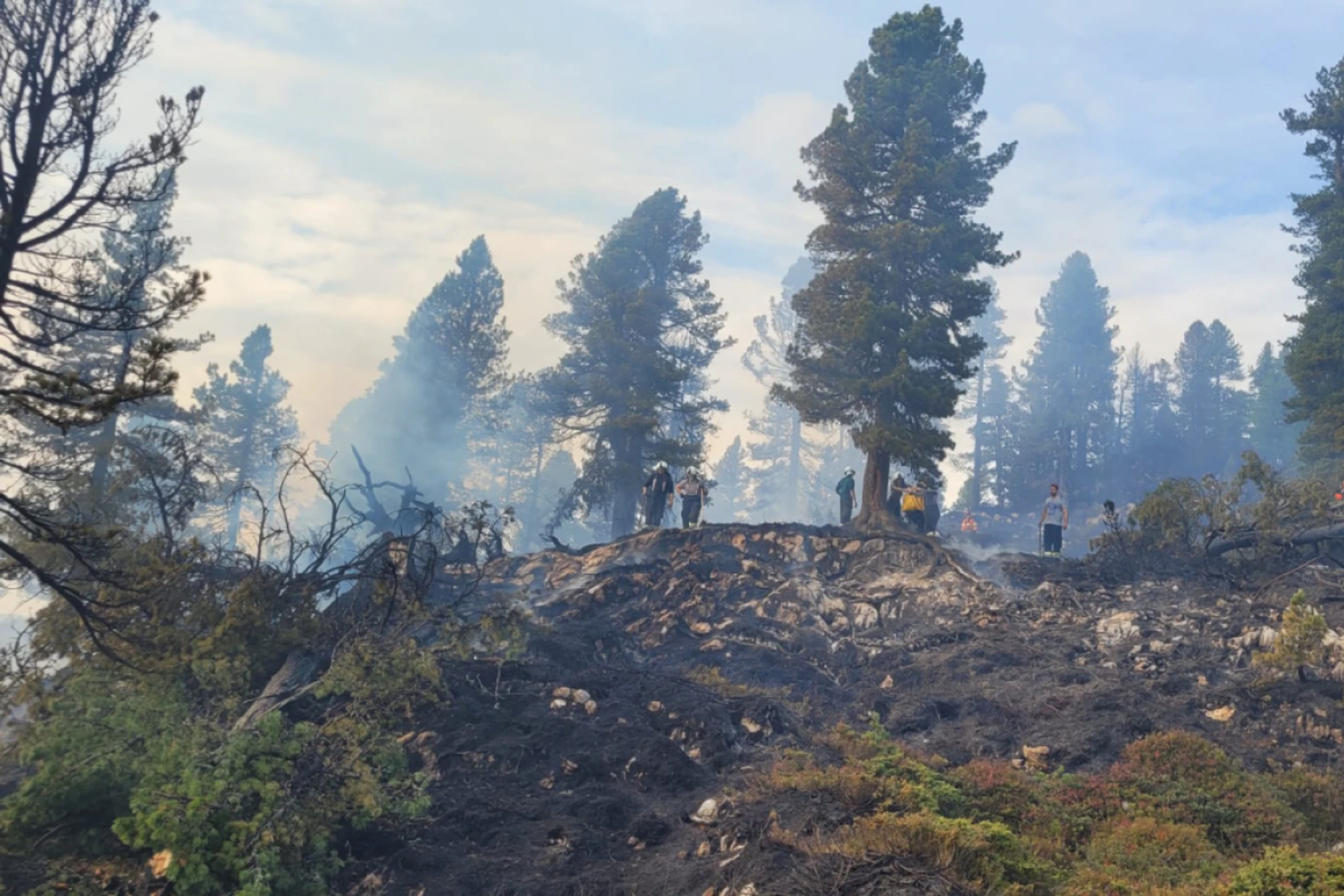 Mit einem Brand auf der Grafenbergalm wurde traniert