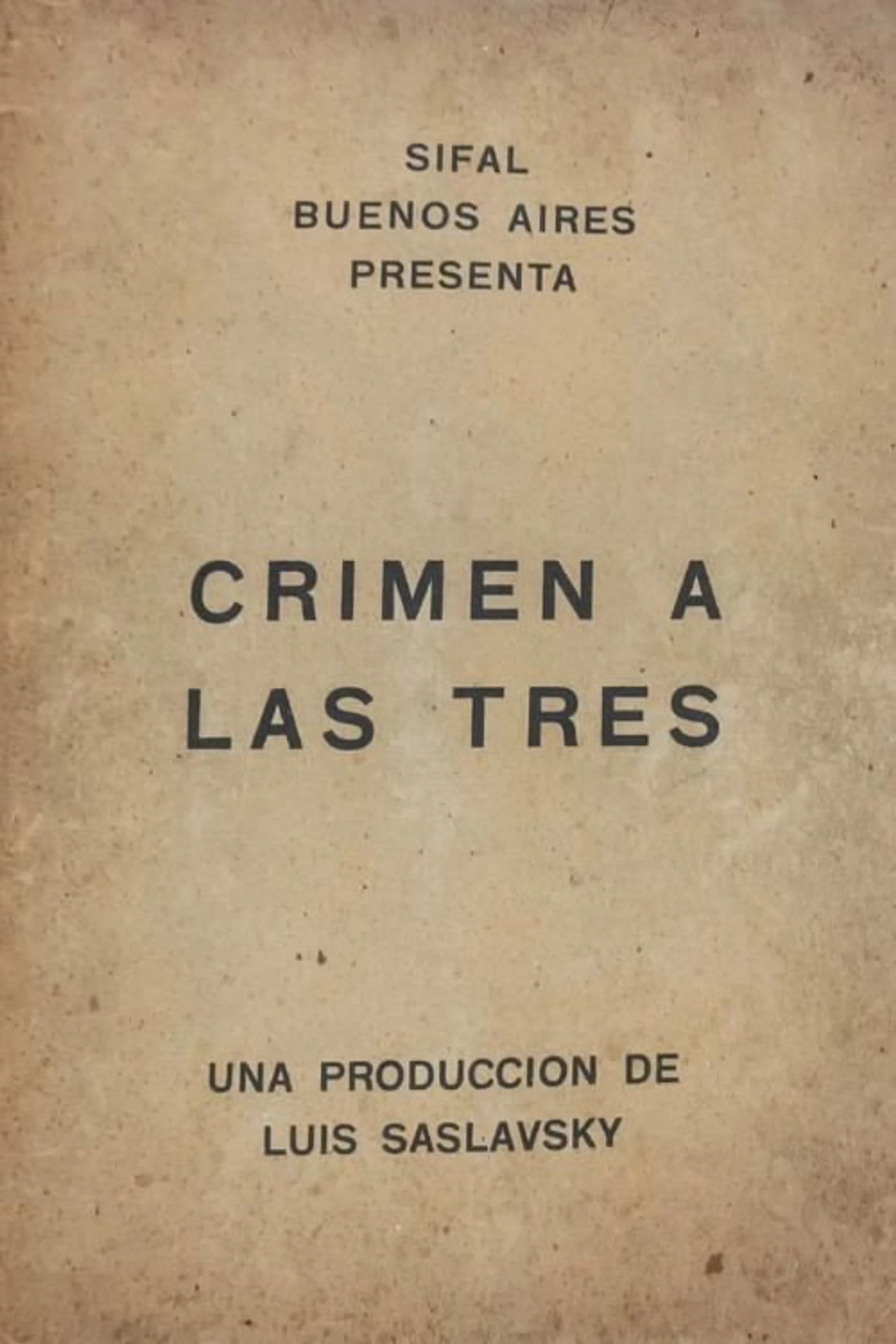 Crimen a las 3