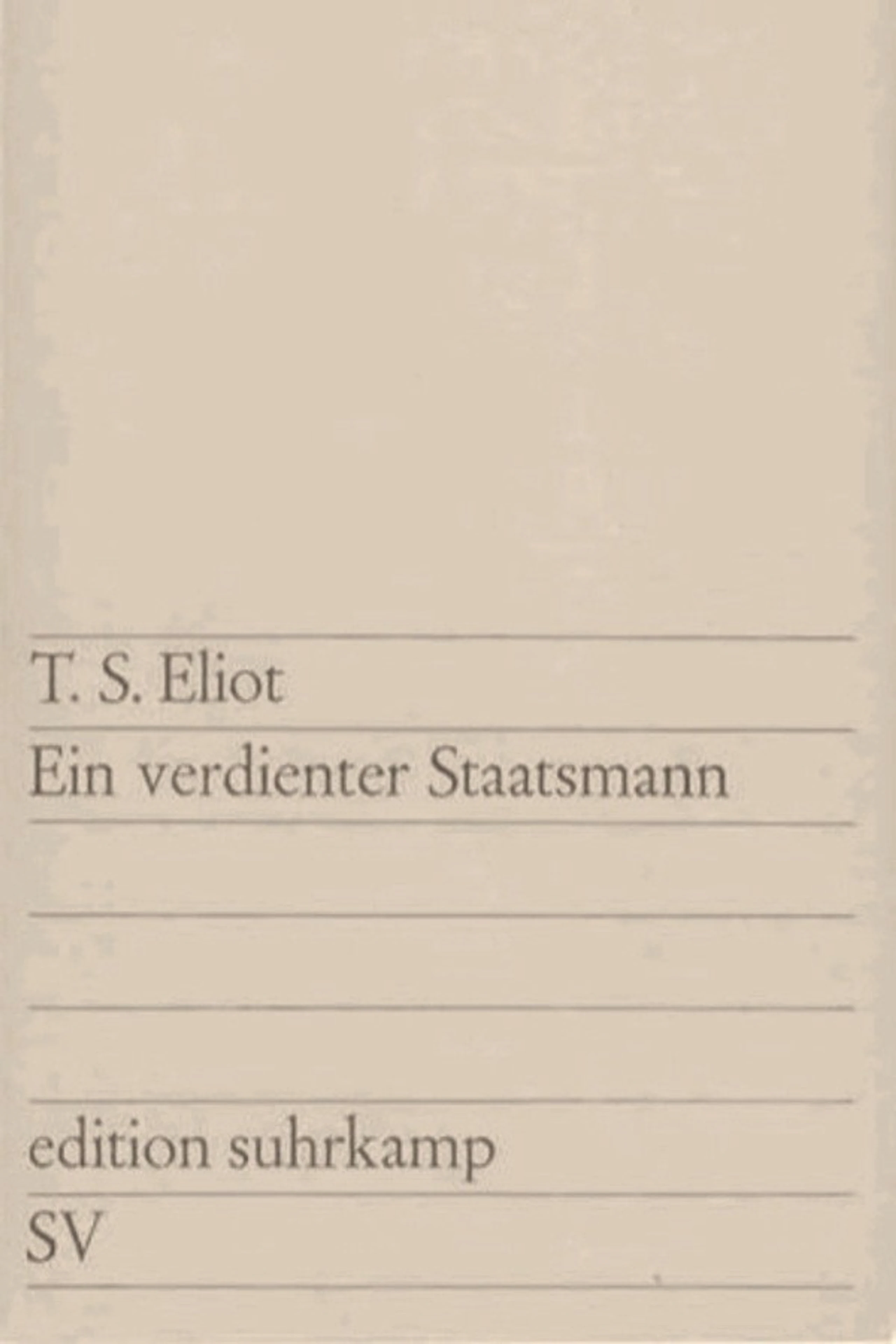 Ein verdienter Staatsmann