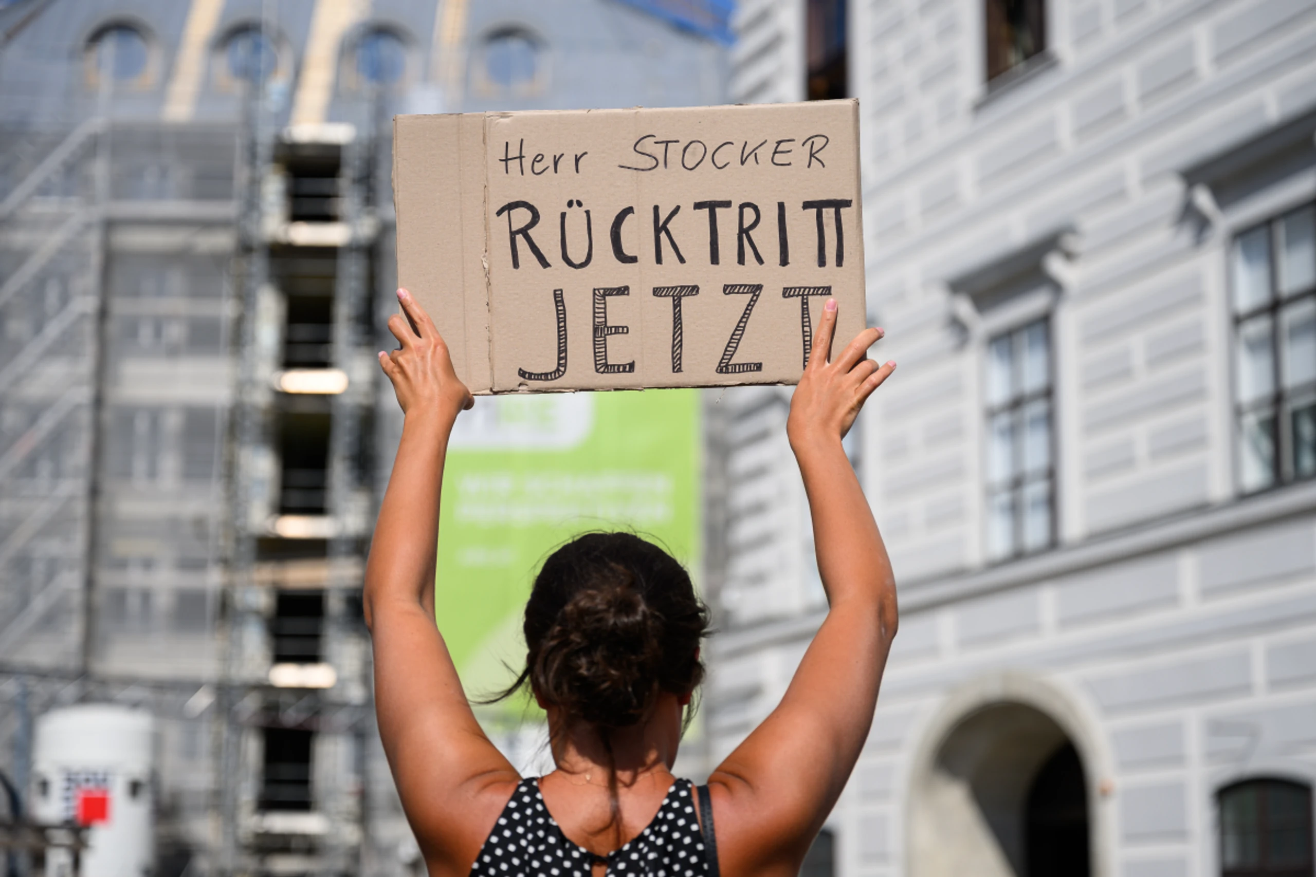 Protest gegen den Bundeskanzler