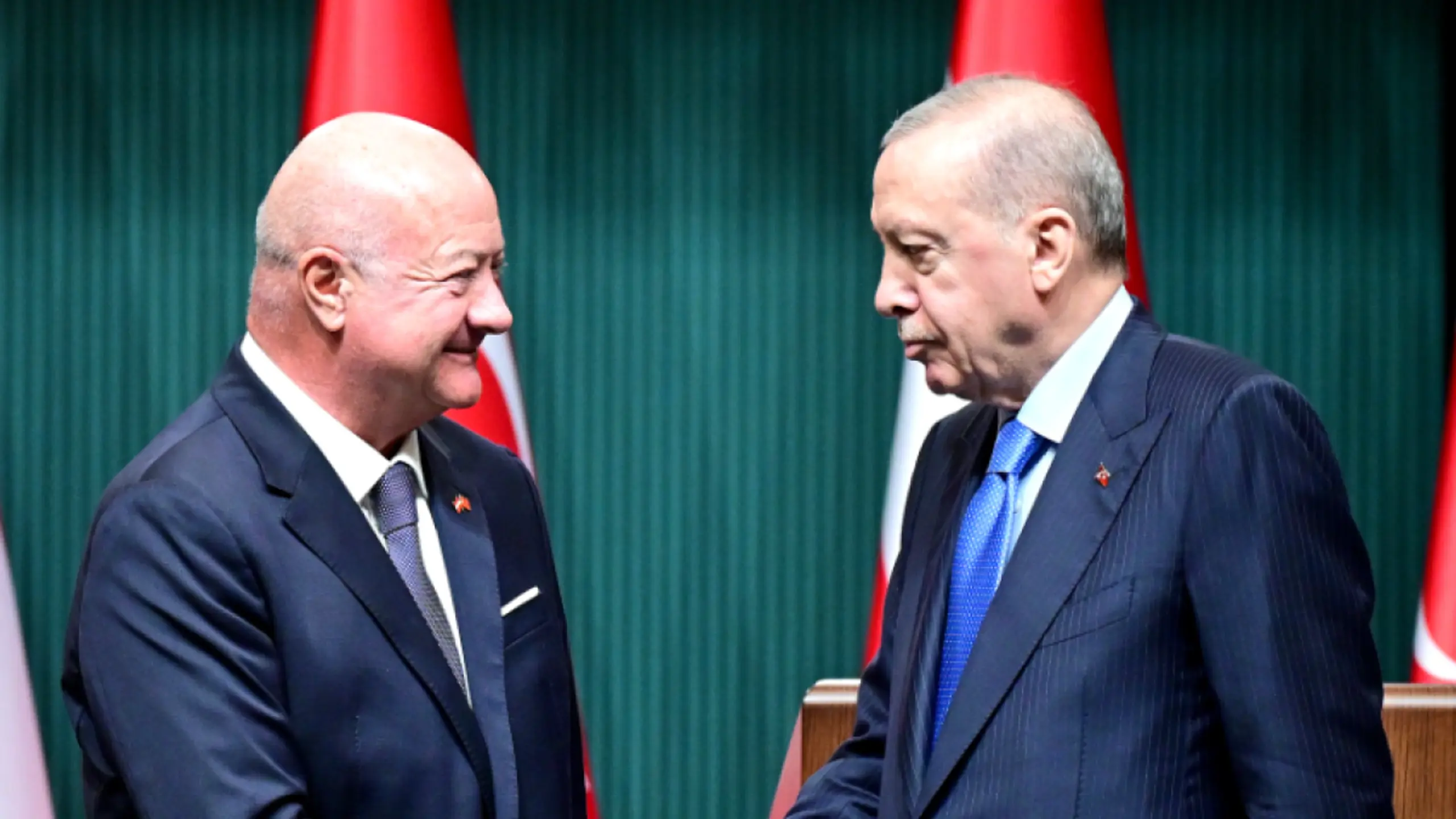 © APA/APA/ROLAND SCHLAGER/ROLAND SCHLAGER Bundeskanzler Stocker mit dem türkischen Präsidenten Erdoğan