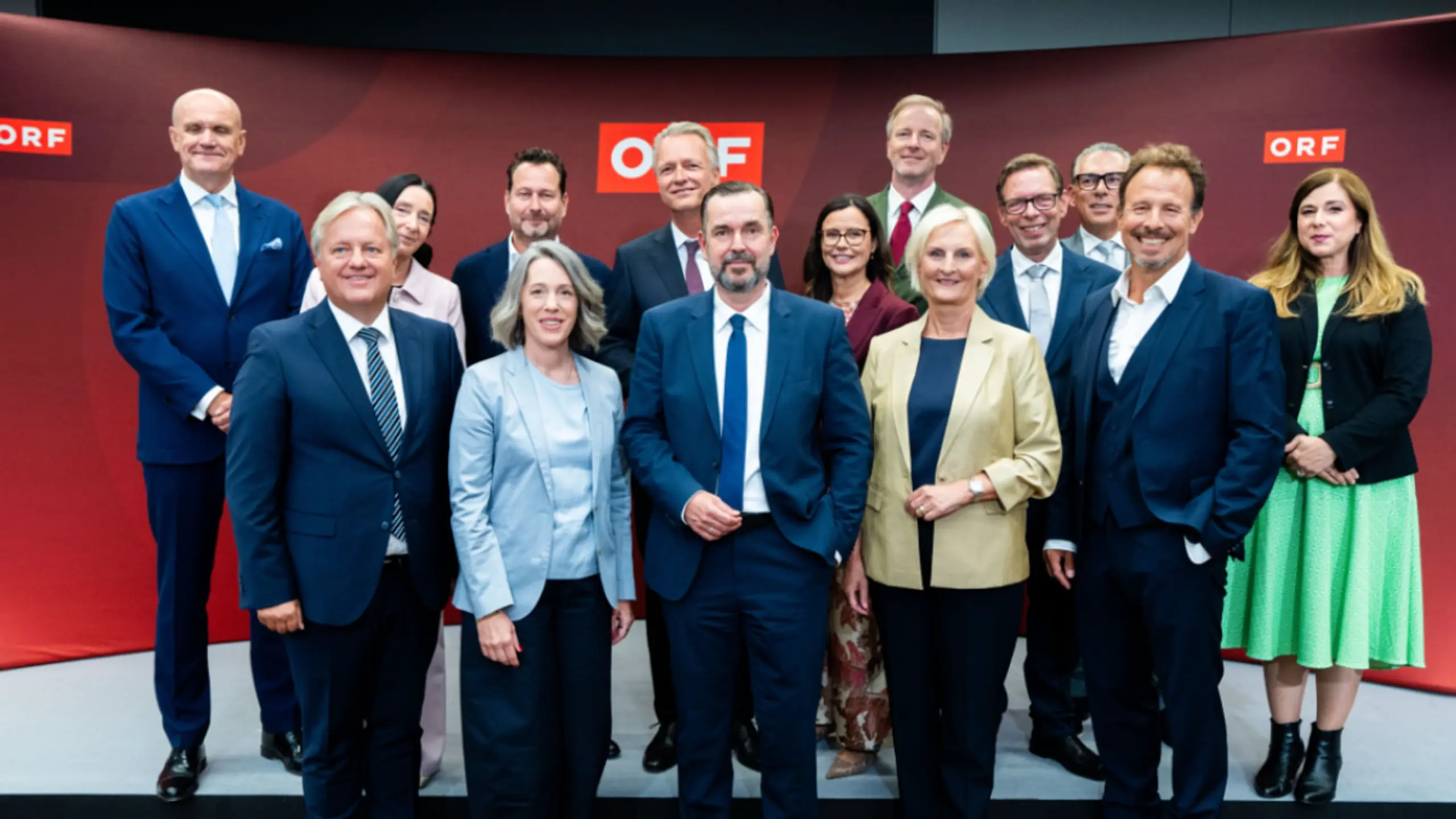 © APA/APA/GEORG HOCHMUTH/GEORG HOCHMUTH Clemens Pig und sein 13-köpfiges ORF-Direktorenteam
