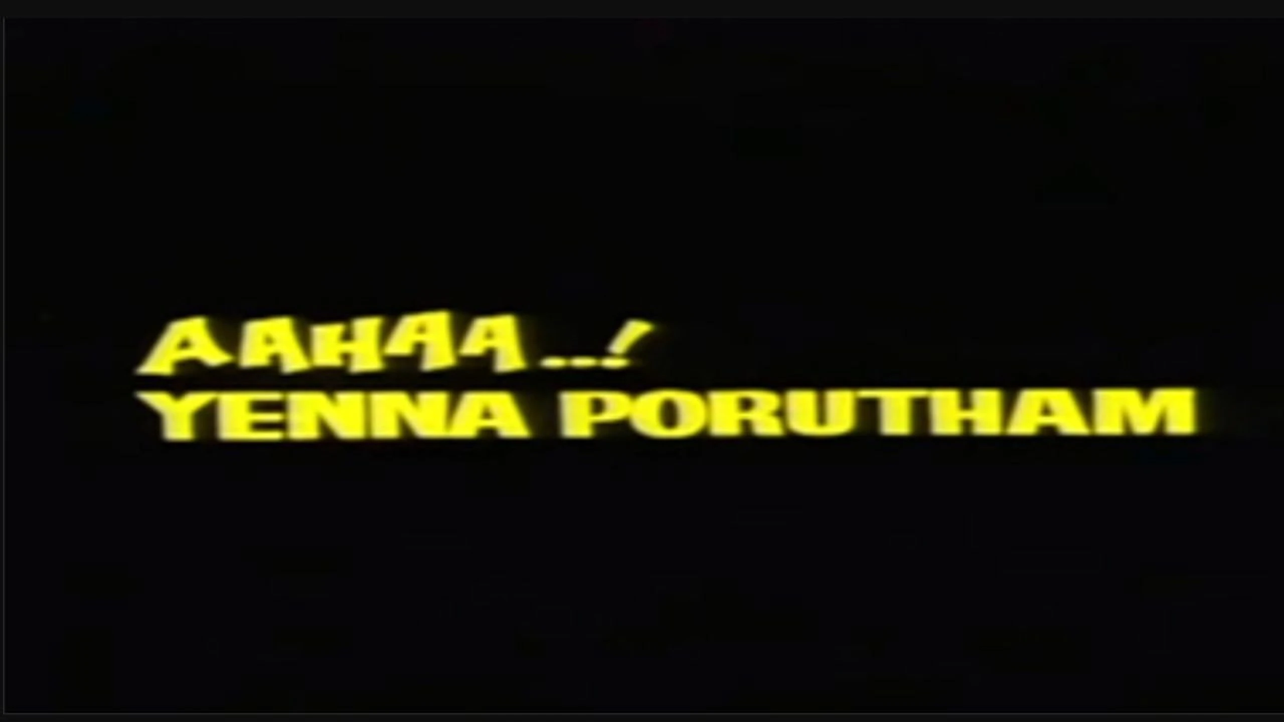 Aahaa Enna Porutham
