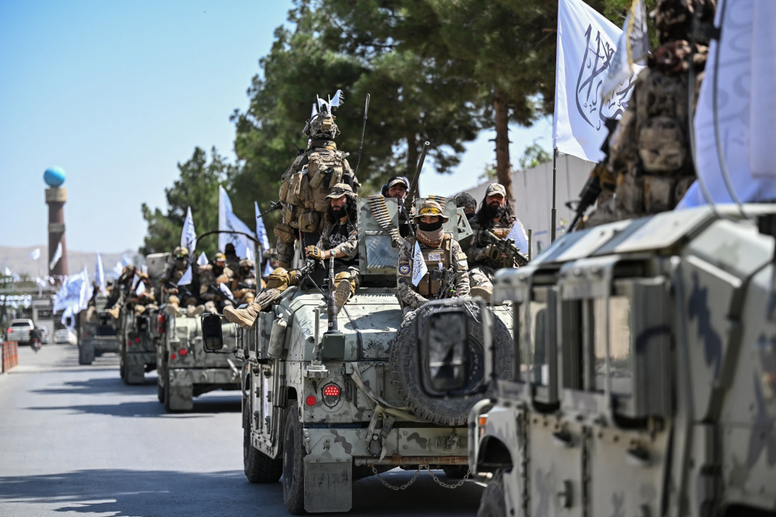 Parade von Taliban-Sicherheitskräften in Kabul
