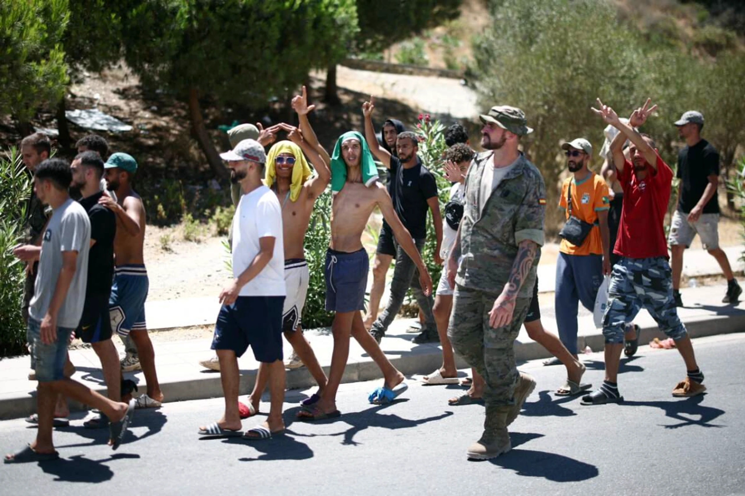 Grenze zu Ceuta nach Aufrufen zu Ansturm massiv gesichert