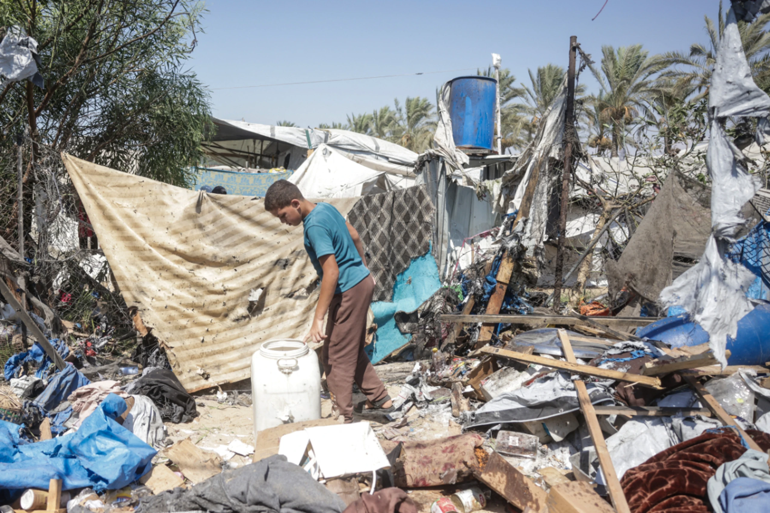Kriegsschäden im südlichen Gazastreifen