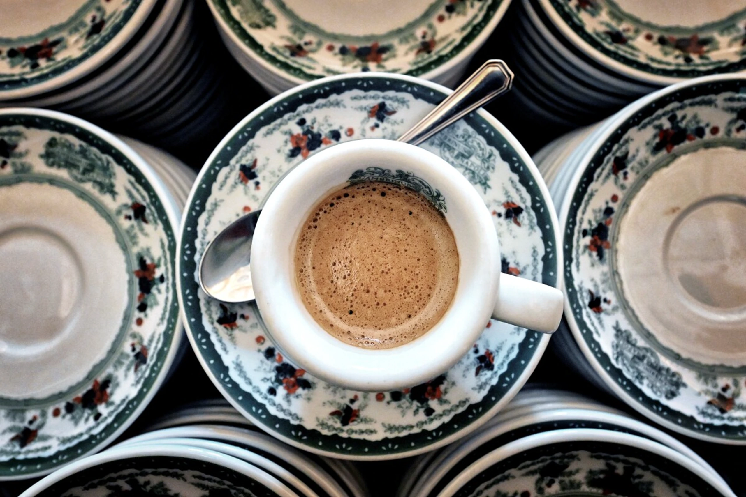 "Caffè" im historischen Gran Caffè Gabrinus, Neapel (Archiv)