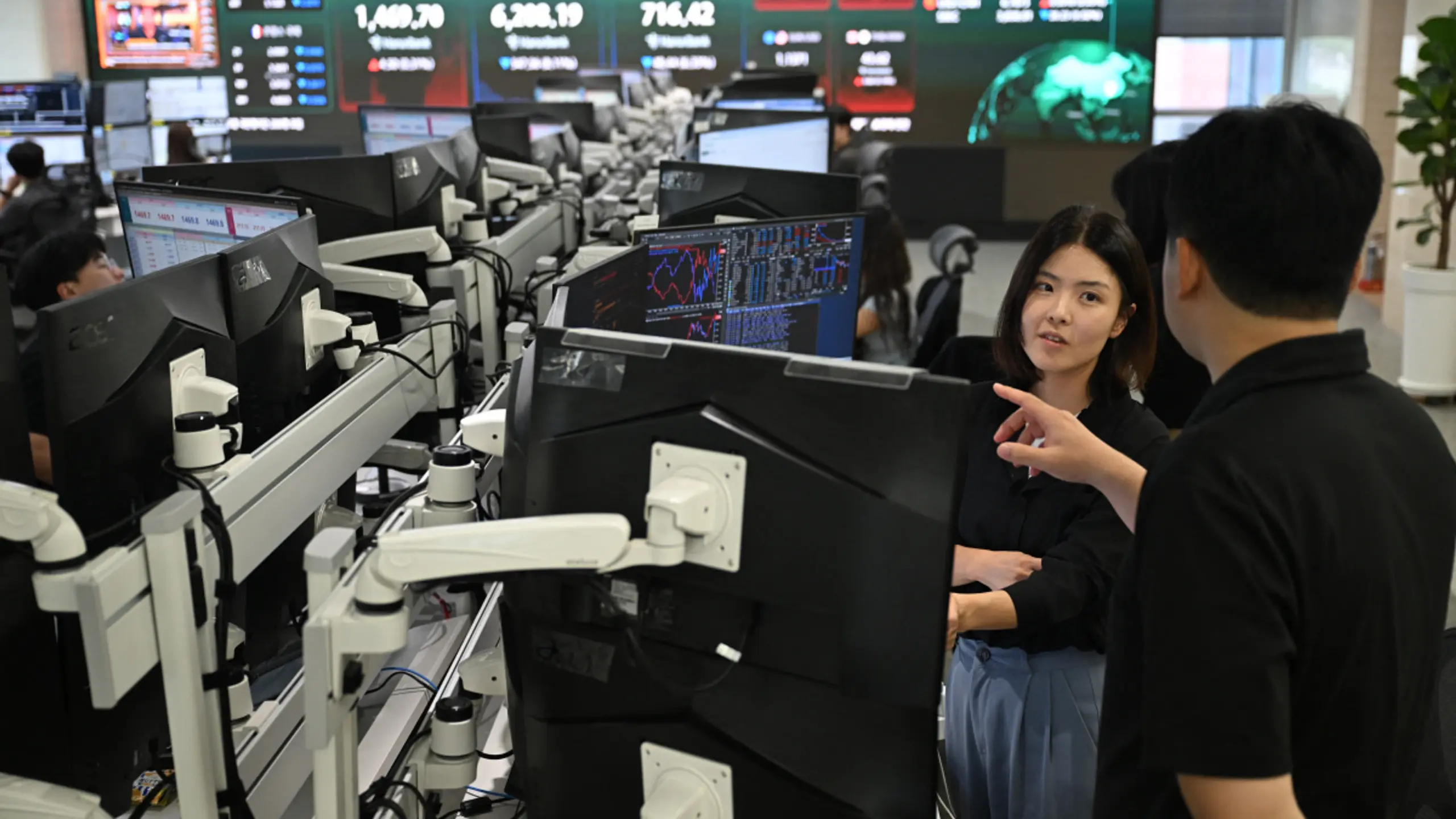 © APA/APA/AFP/JUNG YEON-JE Anleger jedoch vor dem Wochenende vorsichtig